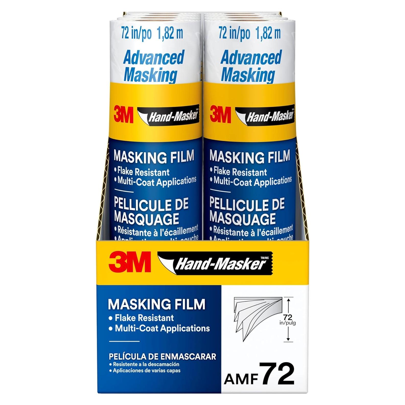 Película Enmascarar 3M AMF72, 8 Rollos, 1.83m x 27.43m