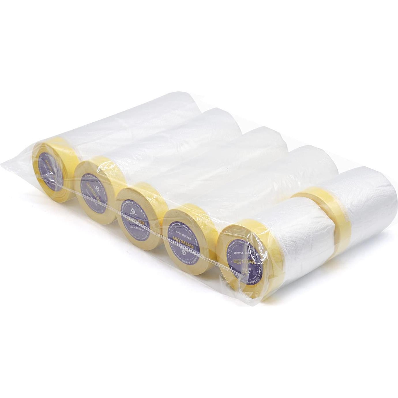 BOMEI Pack 6 Rollos Película de Enmascarar 20m para Pintura