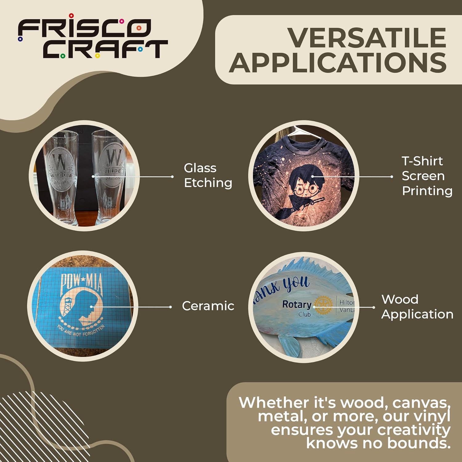 Vinilo para Plantillas Frisco Craft 30 pies Azul Removible