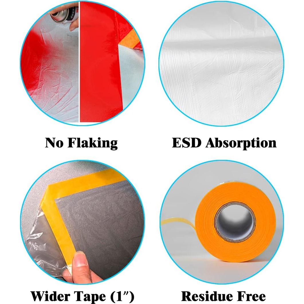 Cinta de Enmascarar LLPT 25.6" x 20.12m Amarillo MFT652