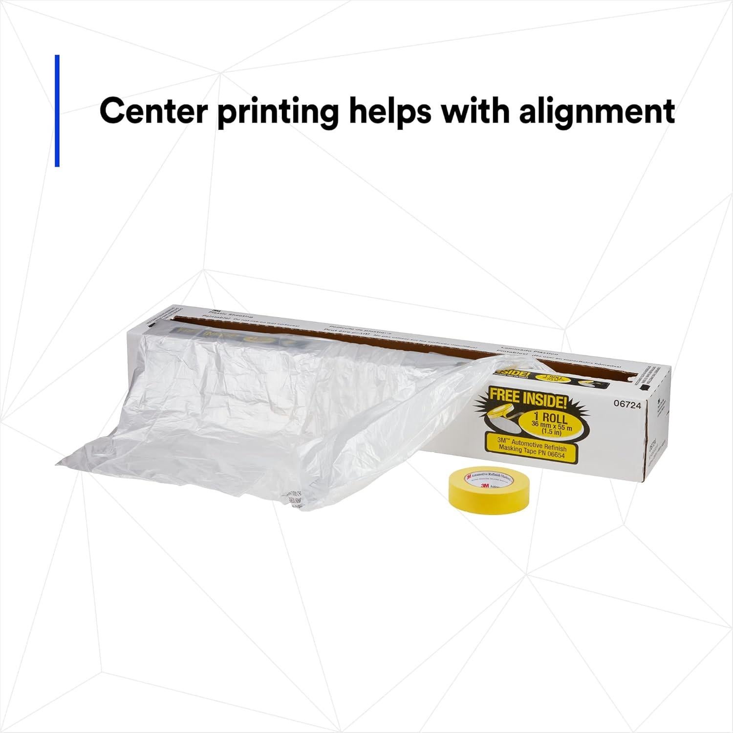 Cubierta Plástica 3M Cinta Enmascarar Amarilla 388N 16x106m