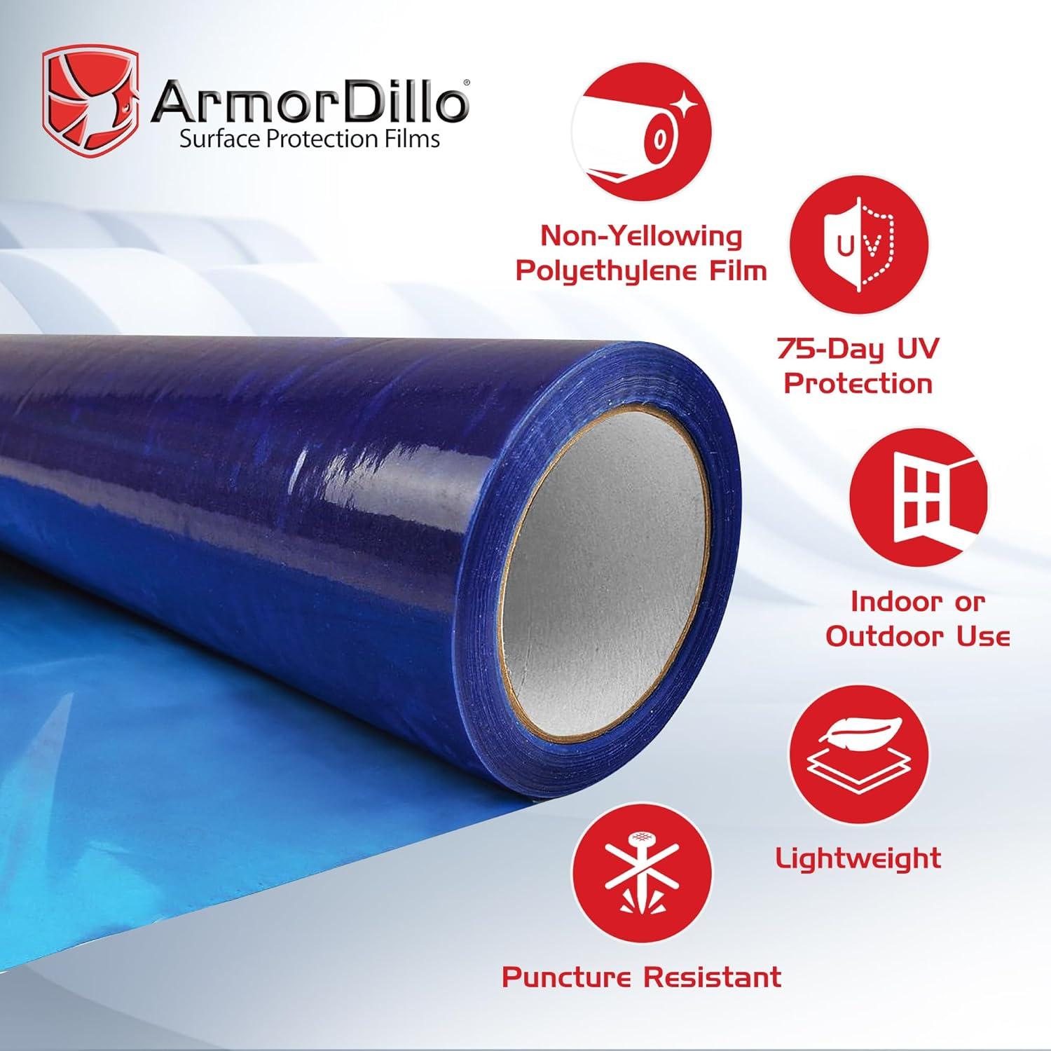 Film Protector de Ventana ArmorDillo Azul 30,48x60,96m UV 45días