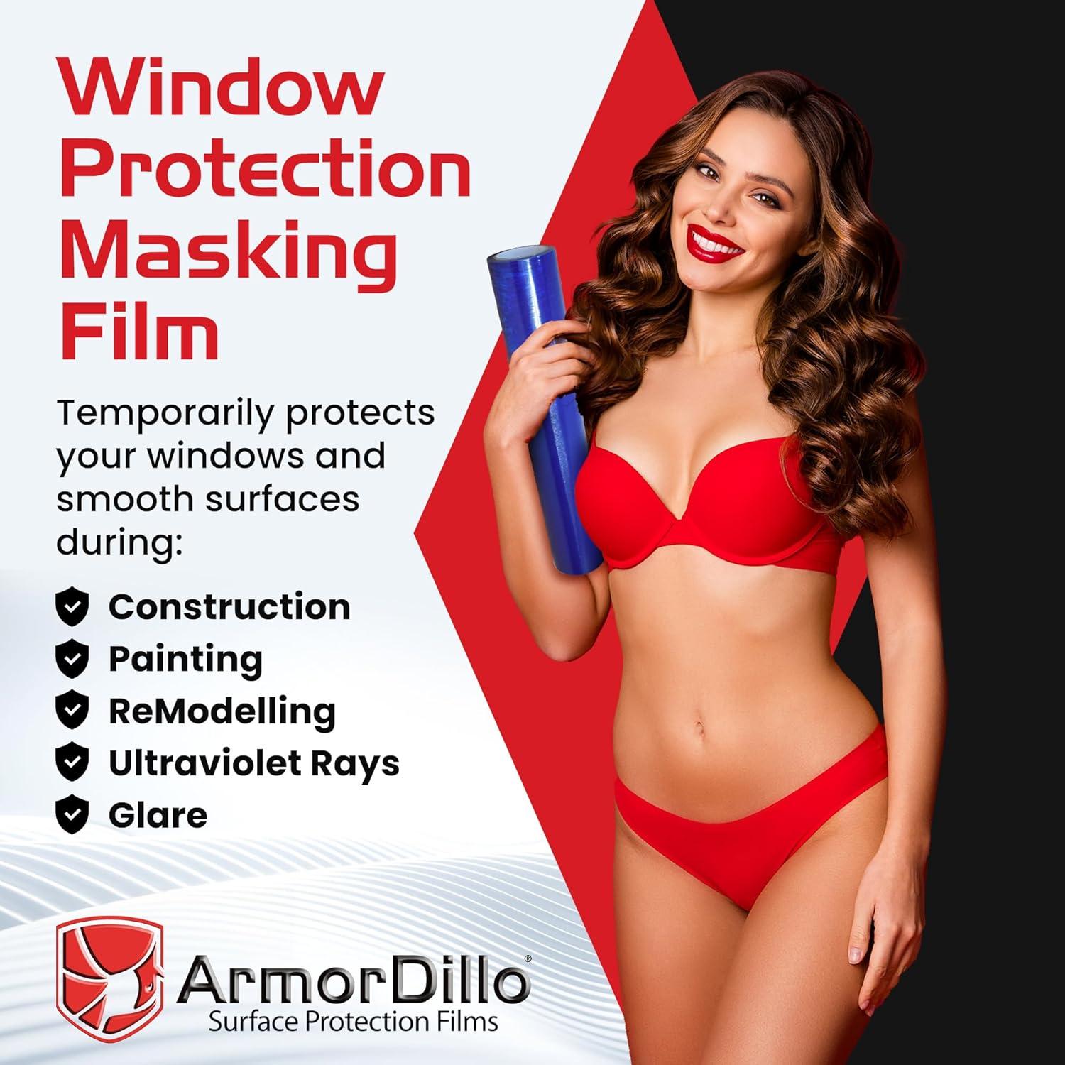 Film Protector de Ventana ArmorDillo Azul 30,48x60,96m UV 45días