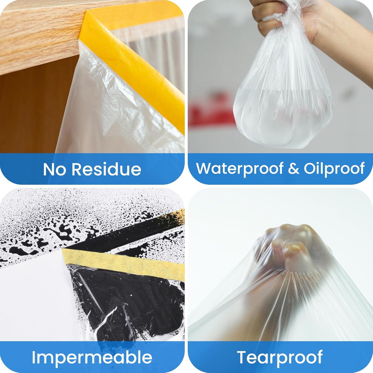 Película de Enmascarar TAPEBEAR 550 mm x 20 m 3 Rollos