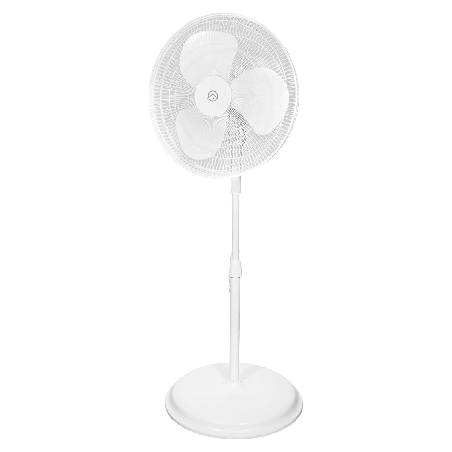 Ventilador de pie HomePointe 16" Oscilante 3 Velocidades Blanco