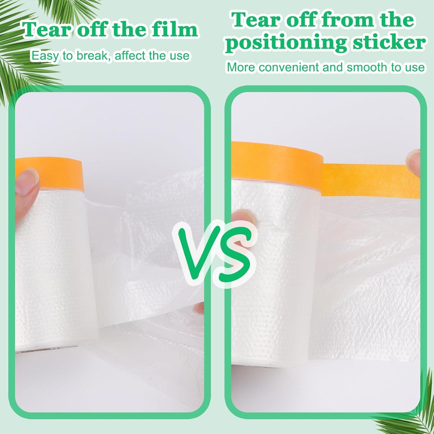 Paquete de 6 rollos de cinta KUANVE 0.55x20m pre-adhesiva