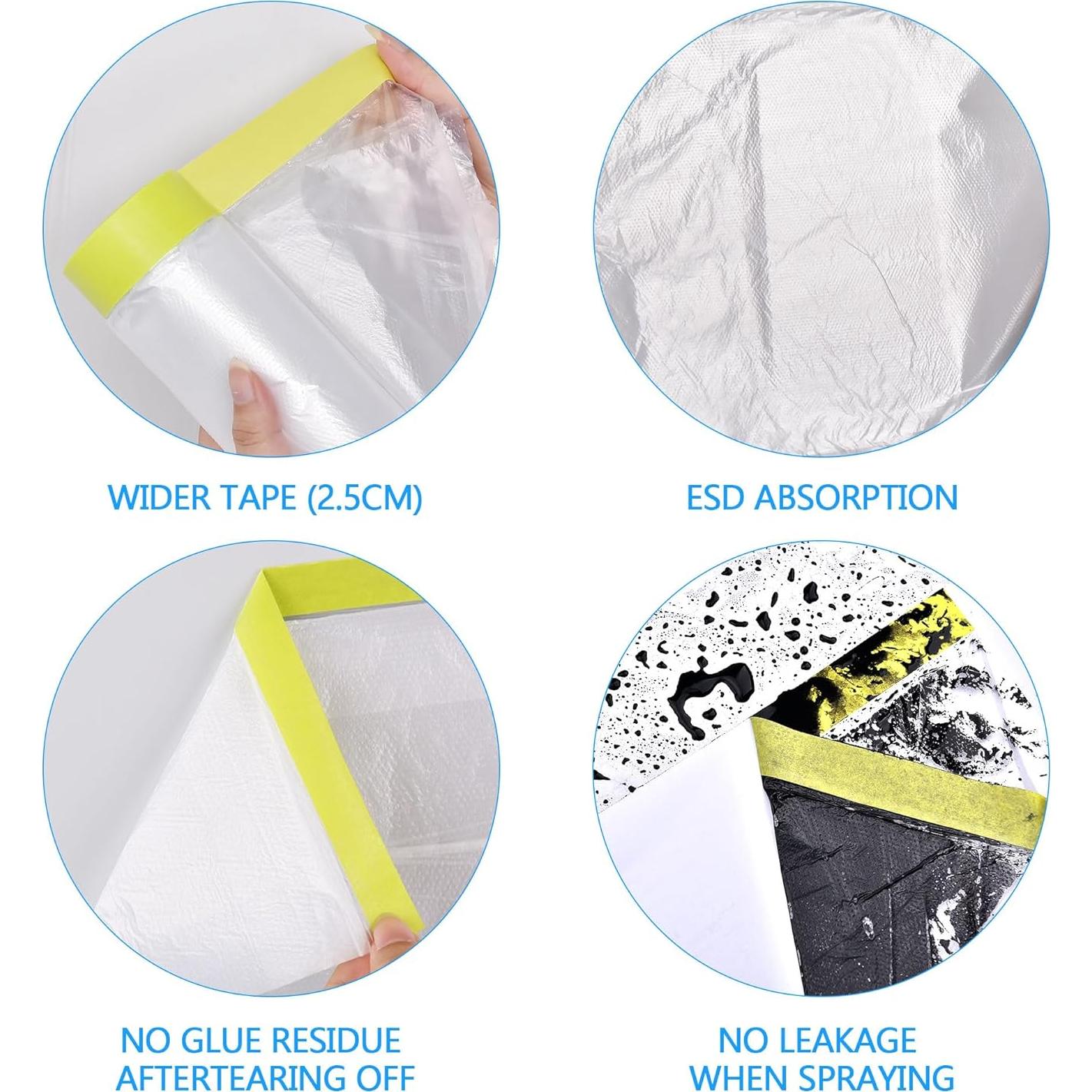 Cinta y Película Enmascarar LLPT 150 cm x 20 m 0.31 mil