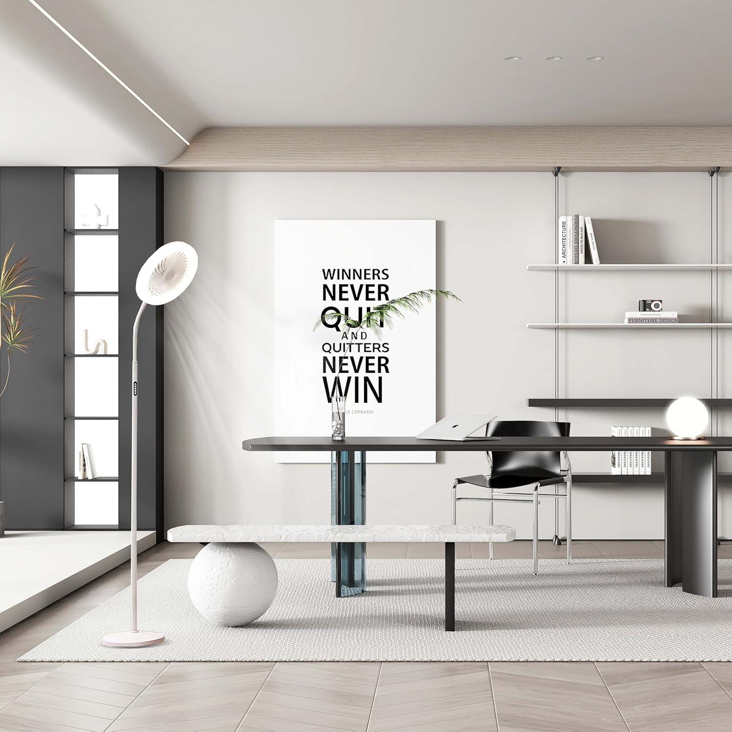 Ventilador de pie ONIDEK LDFS con luz RGB 18W 1500lm