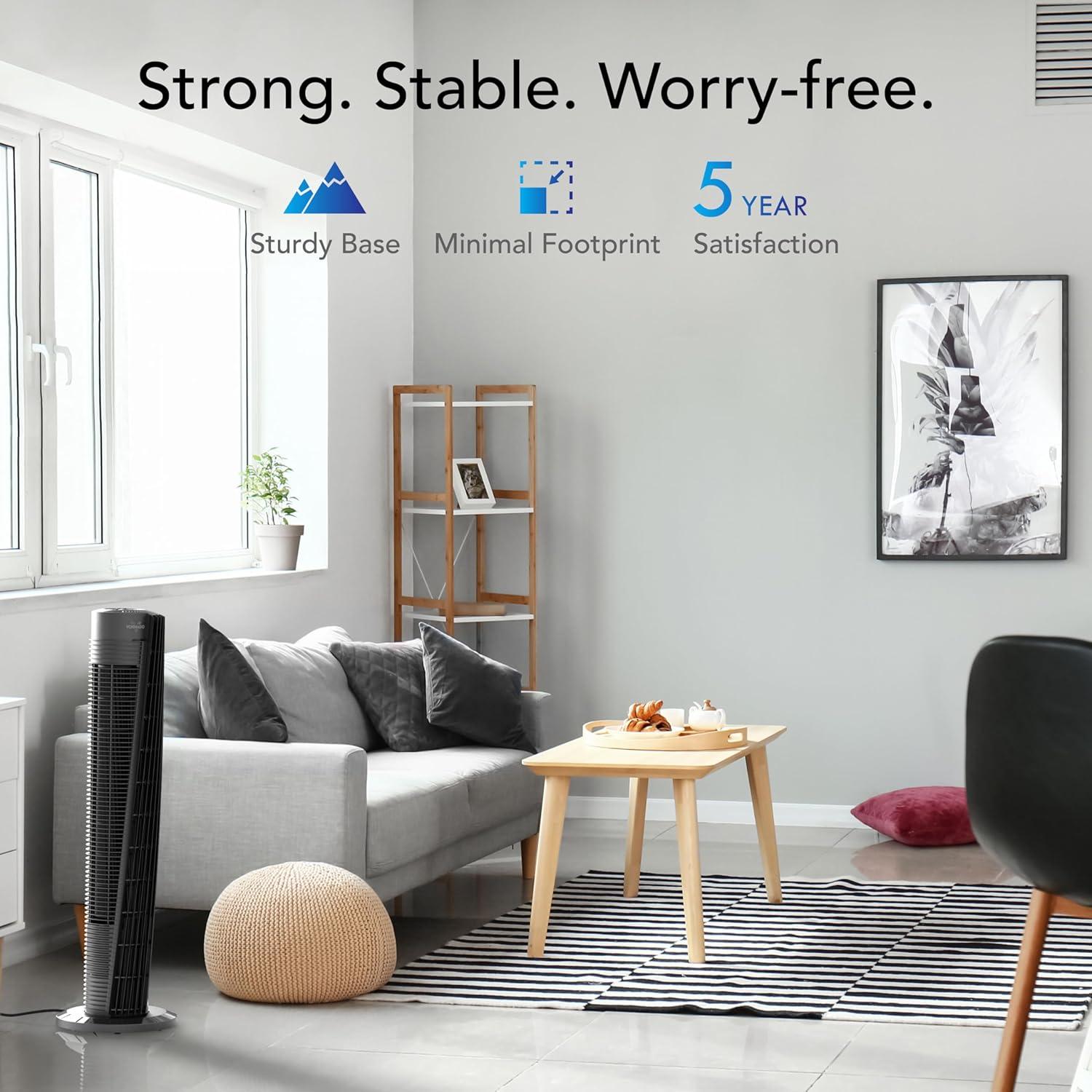 Ventilador de Torre Vornado OSC84 Oscilante 70W Negro