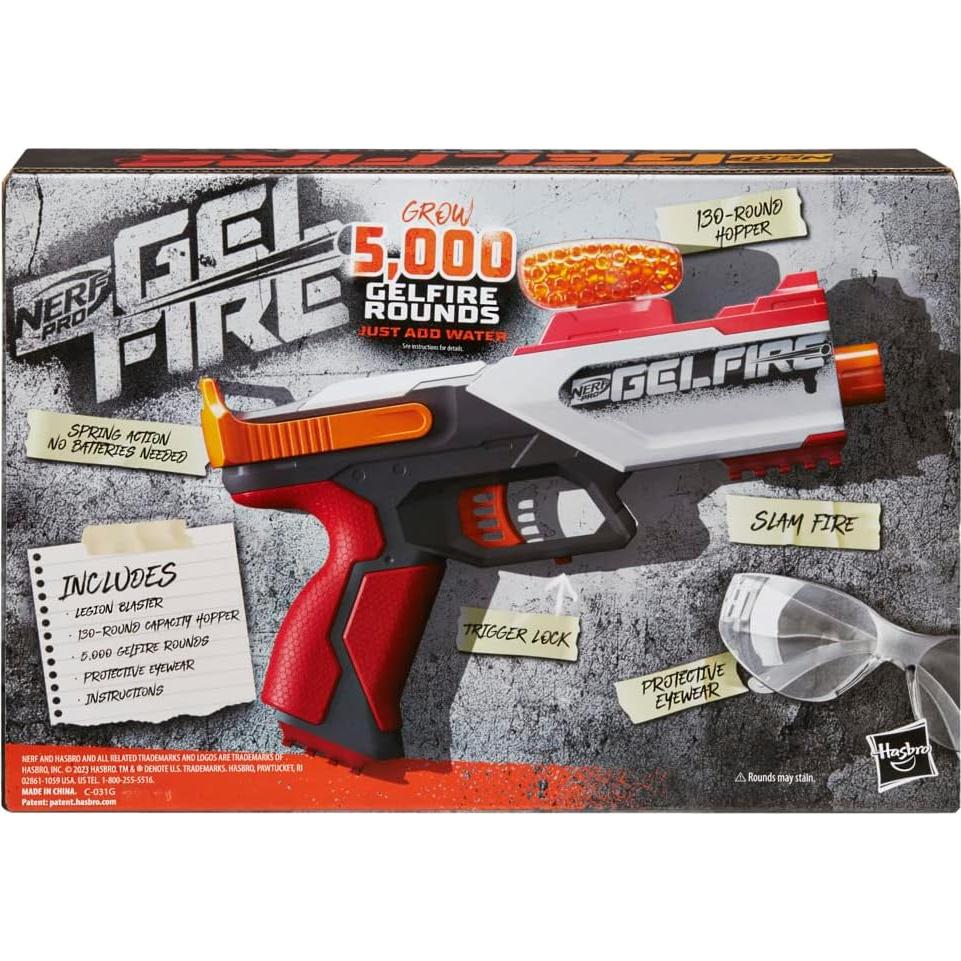 Blaster Nerf Pro Gelfire Legion 5000 Rondas 130 Cargador