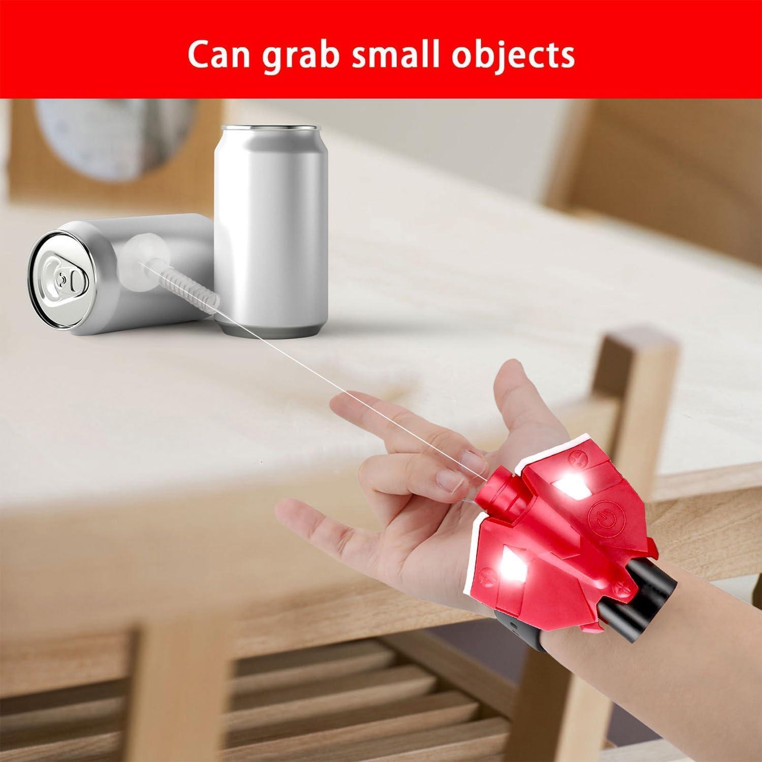 Lanzador de Telaraña Realista Rojo con Guantes y Luz