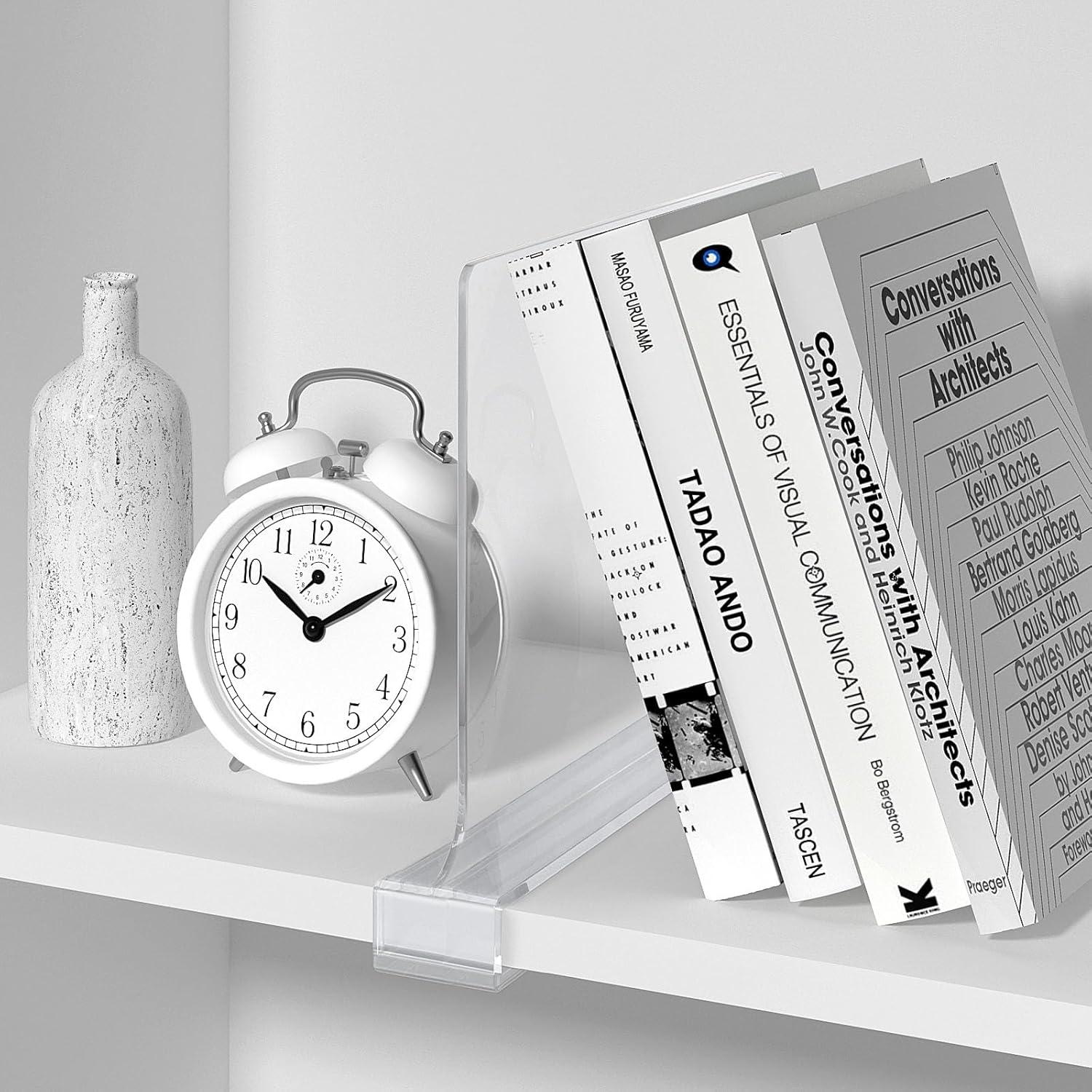 6 Divisores de Estante Acrílico Aolloa 29.72x23.37 cm