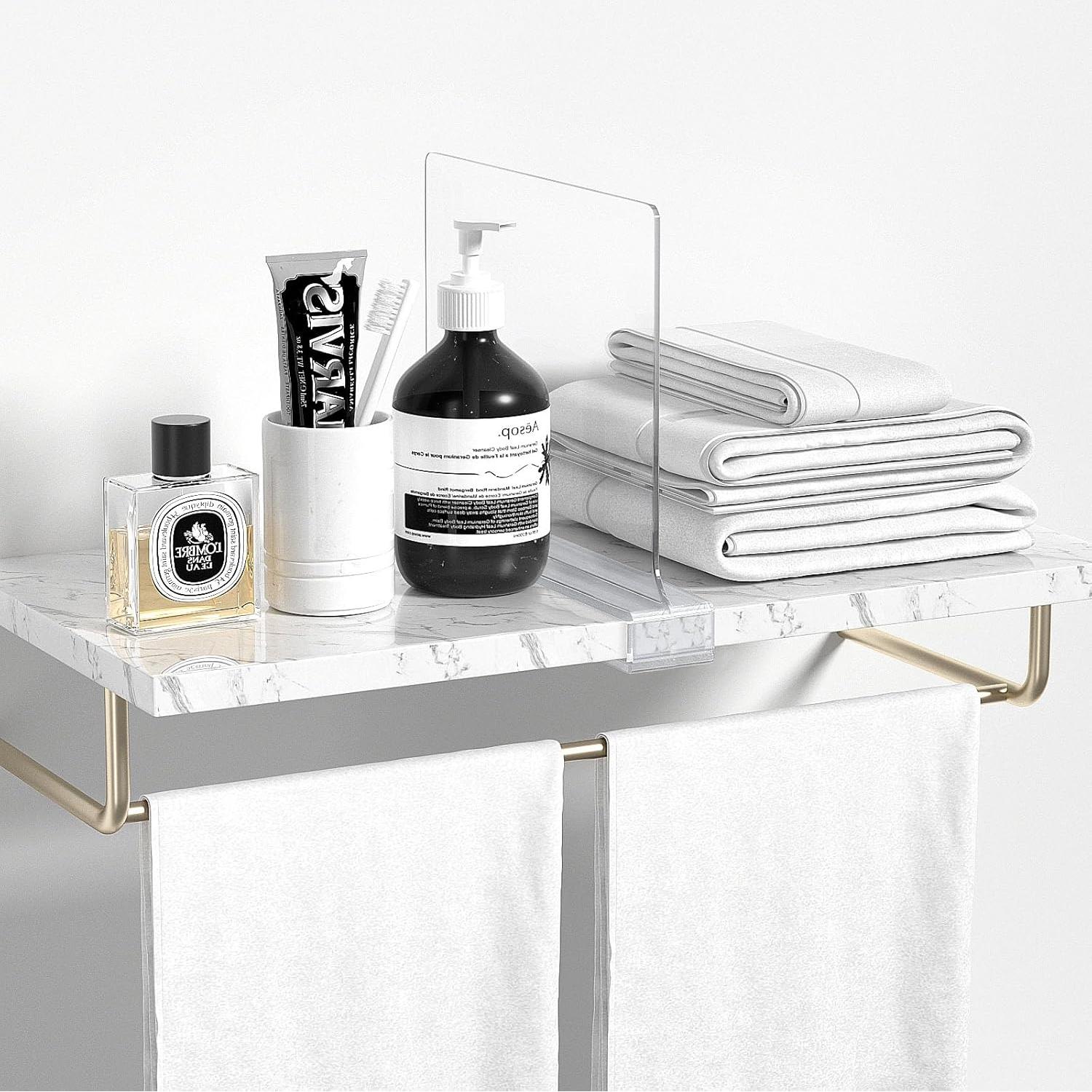 6 Divisores de Estante Acrílico Aolloa 29.72x23.37 cm