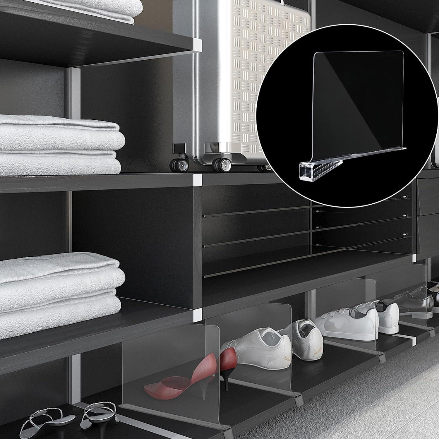 Divisores de Estante Acrílico Boao 8 Pcs 30x20 cm