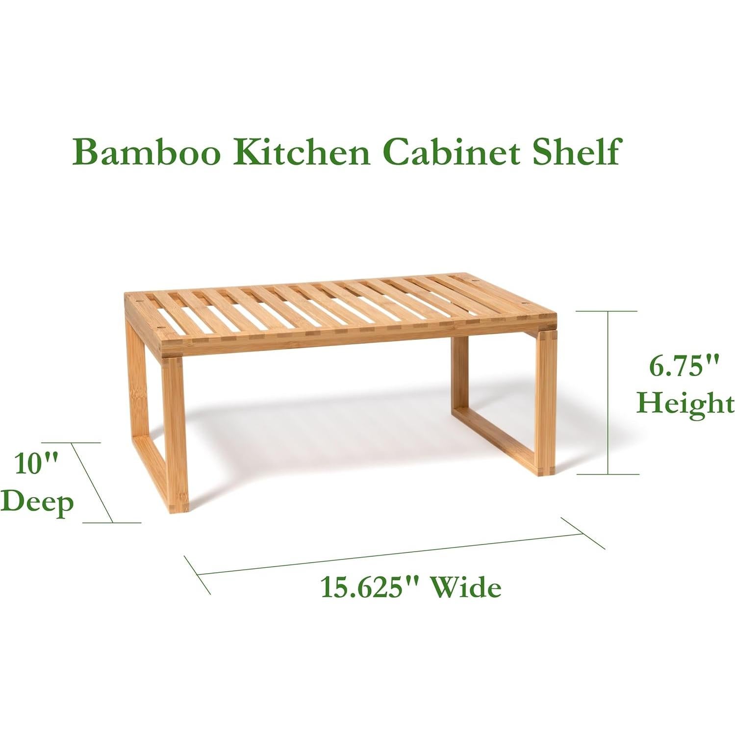 Estante de Cocina de Bambú Lipper International 15.6x10x6.3 cm