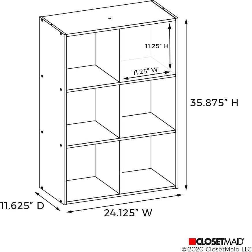 Organizador de Almacenamiento ClosetMaid Cubeicals 6 Cubos Blanco