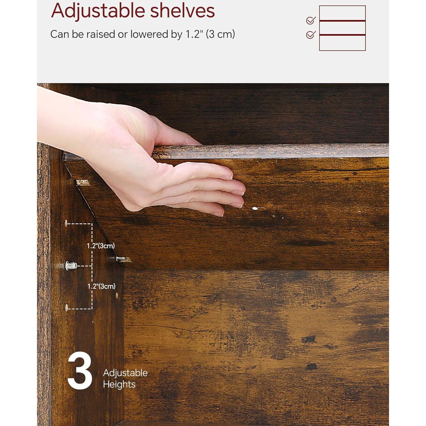 Estantería de Árbol SUNMORY 6 Niveles Marrón Rústico