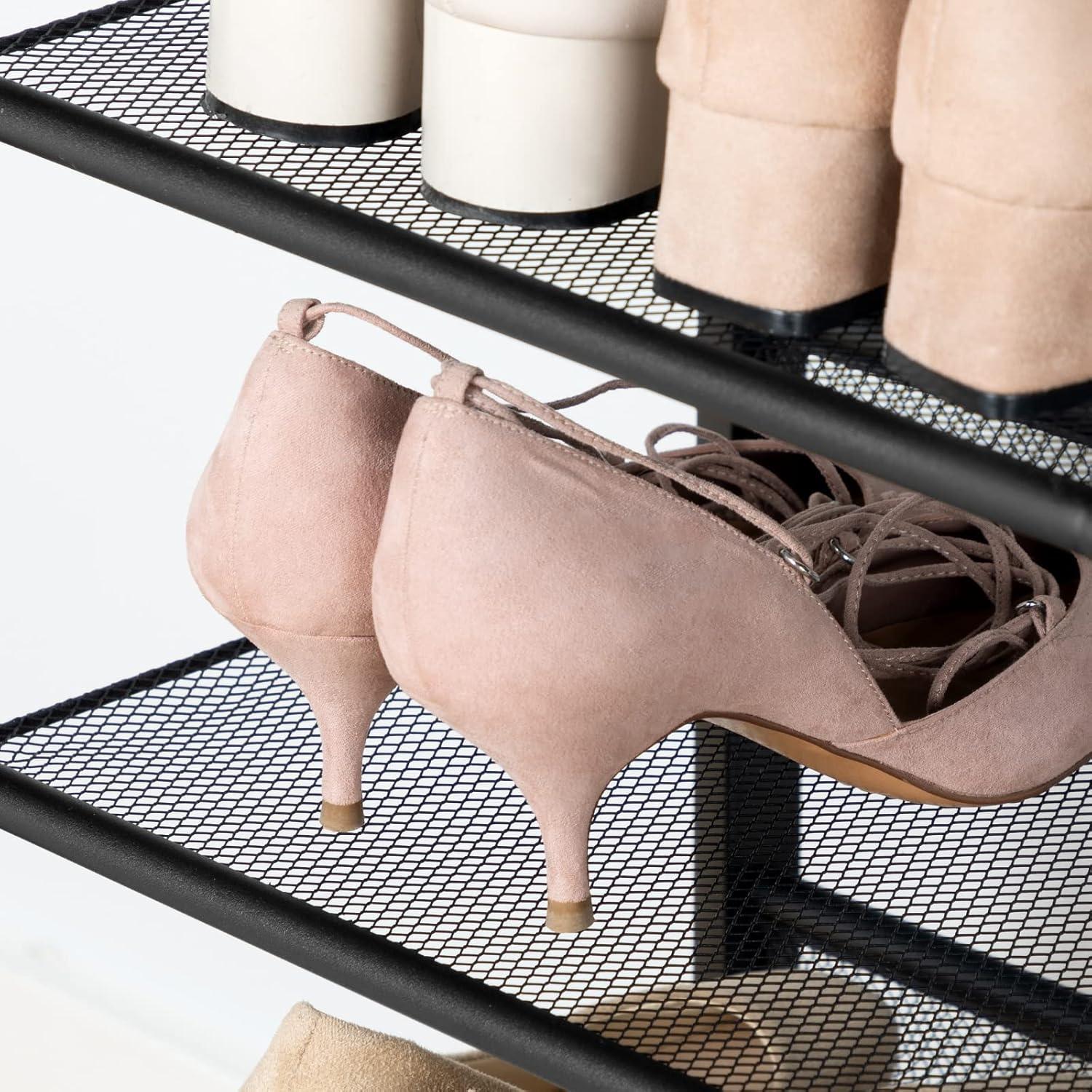 Estante para Zapatos HOOBRO 5 Niveles Marrón Rústico 81 cm