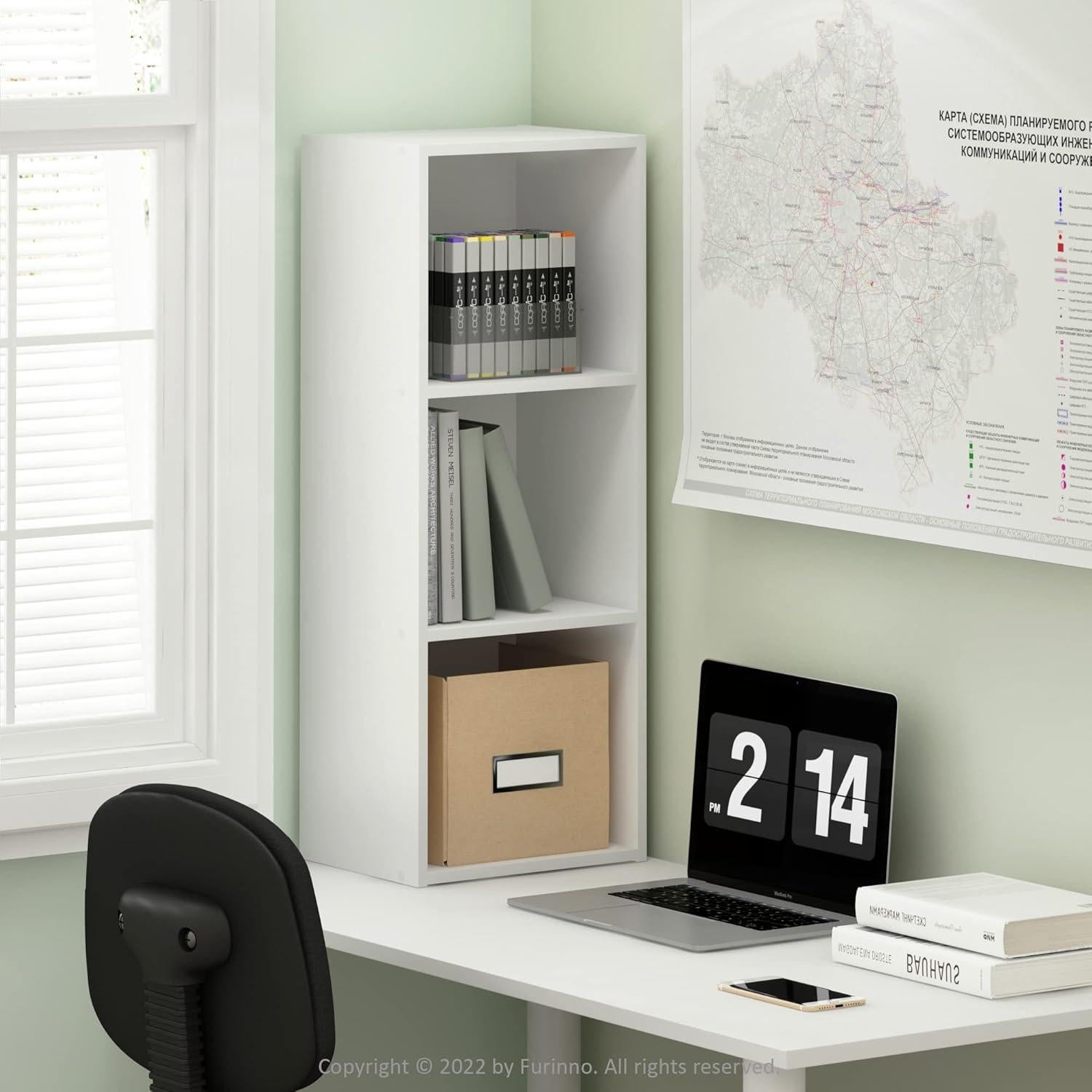 Estantería Abierta Furinno Pasir 3 Niveles Blanca