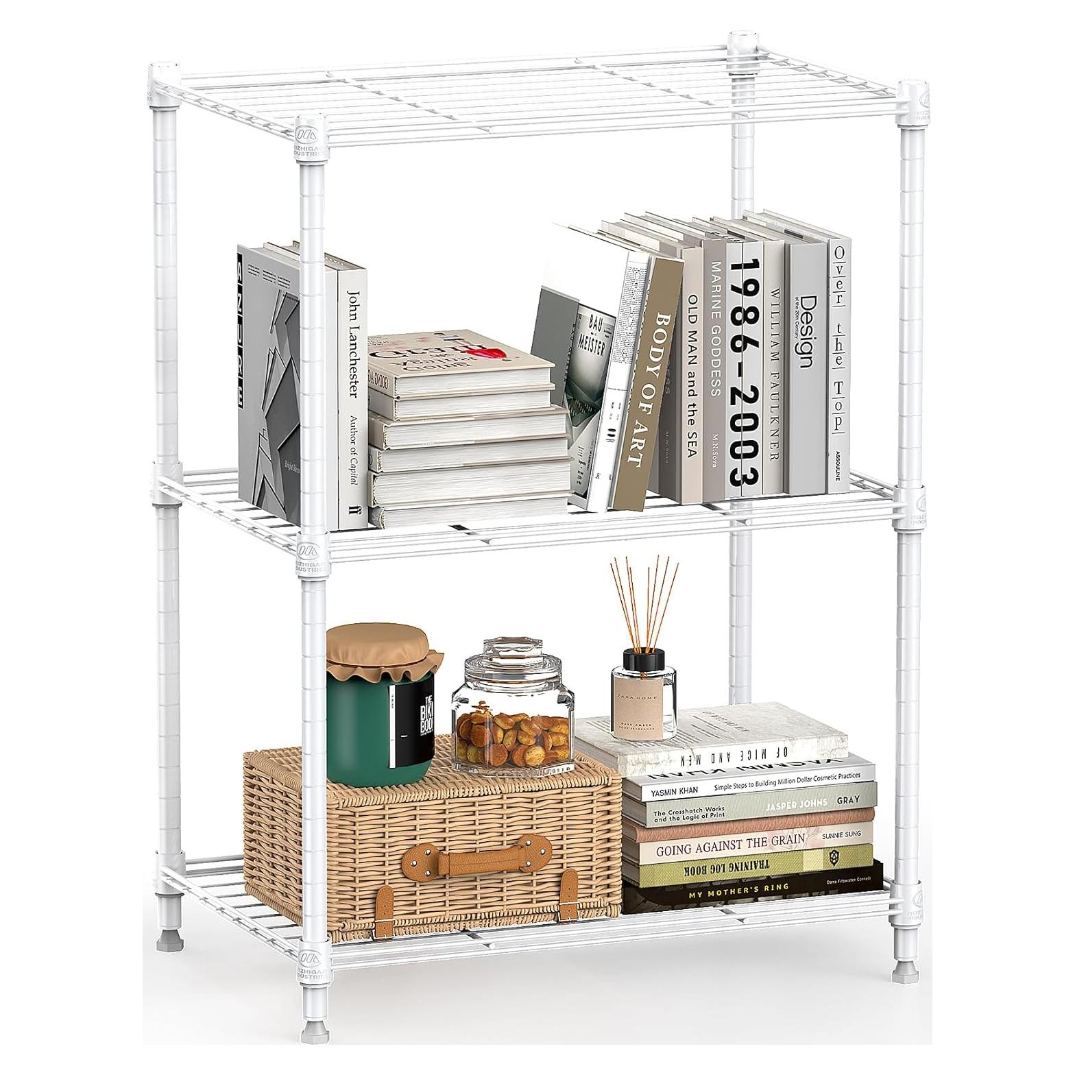 Estantería de Almacenamiento M MZG 3 Niveles Blanca 204 kg