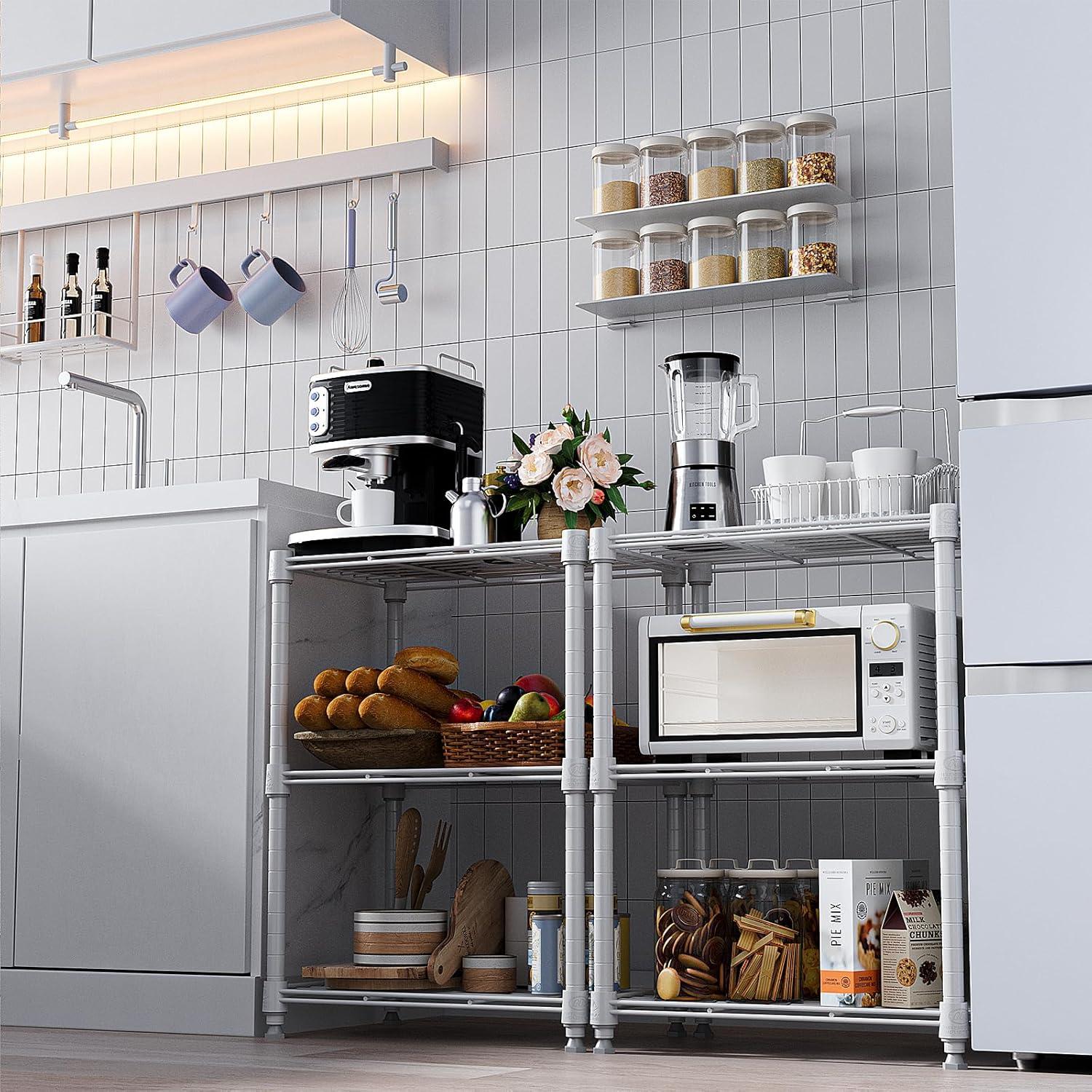 Estantería de Almacenamiento M MZG 3 Niveles Blanca 204 kg