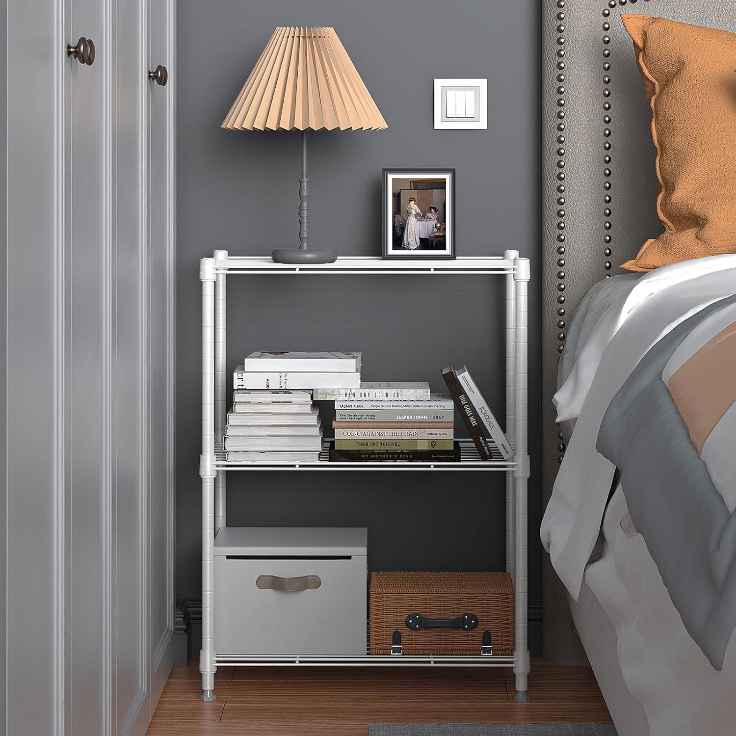 Estantería de Almacenamiento M MZG 3 Niveles Blanca 204 kg