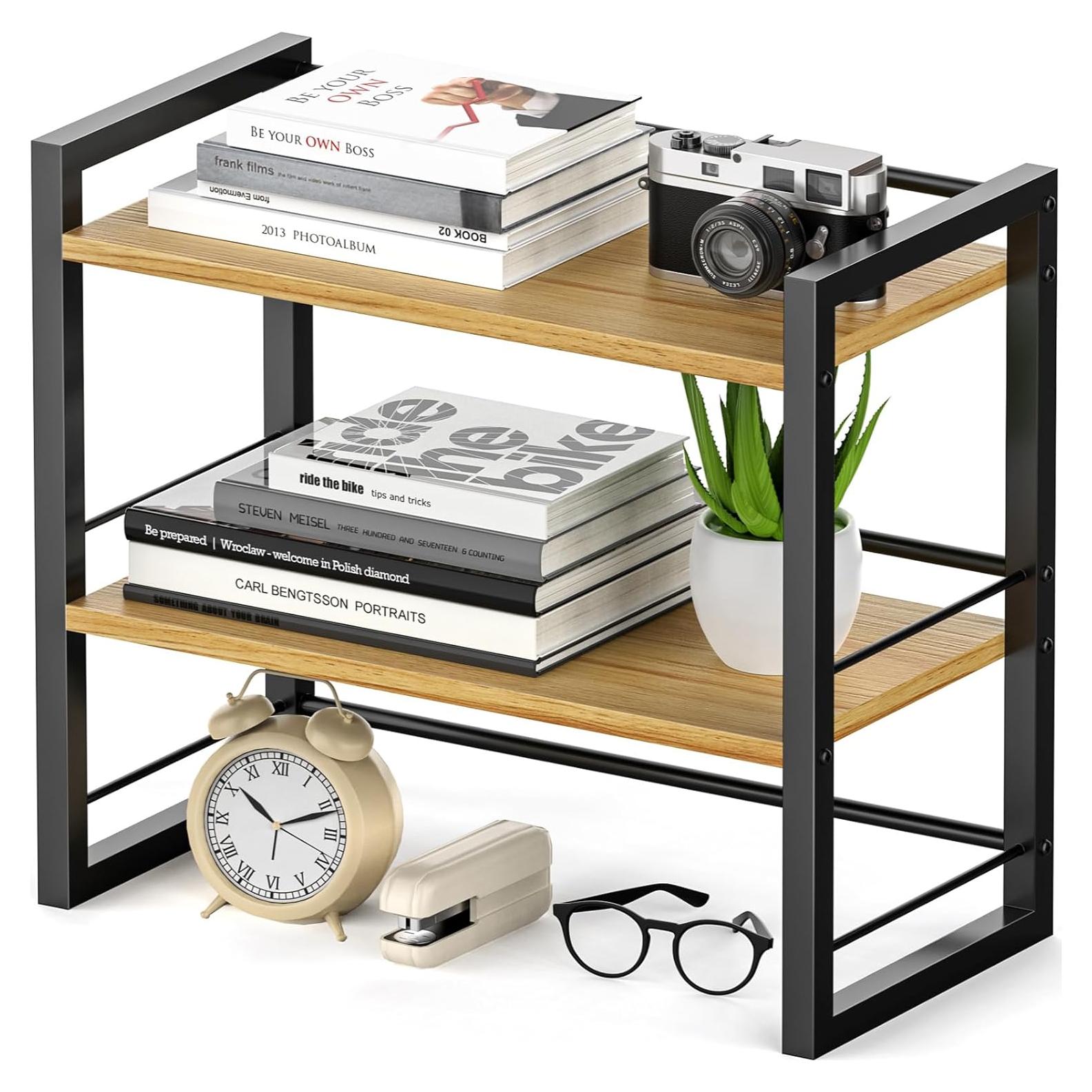 Organizador de Estante de Escritorio ART-GIFTREE Negro 2 Niveles