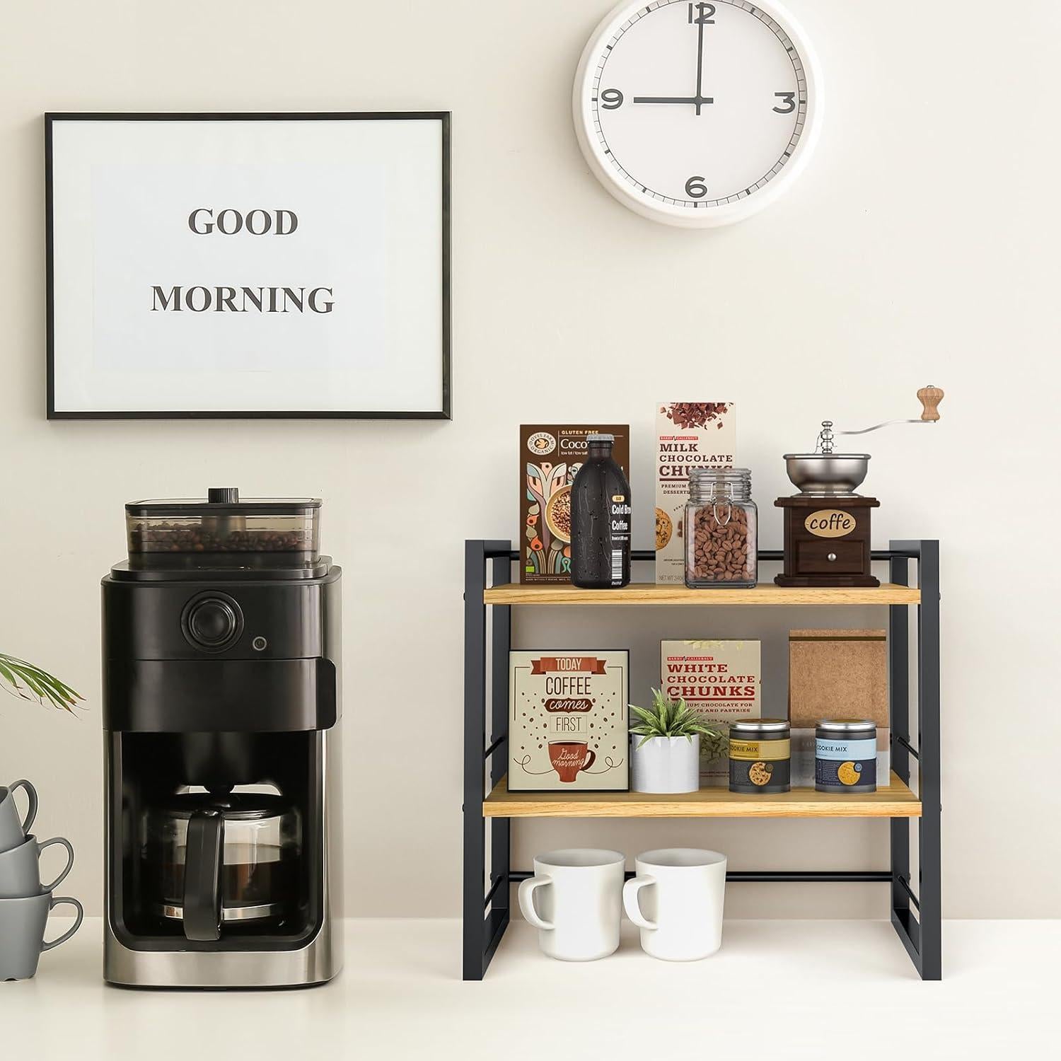 Organizador de Estante de Escritorio ART-GIFTREE Negro 2 Niveles