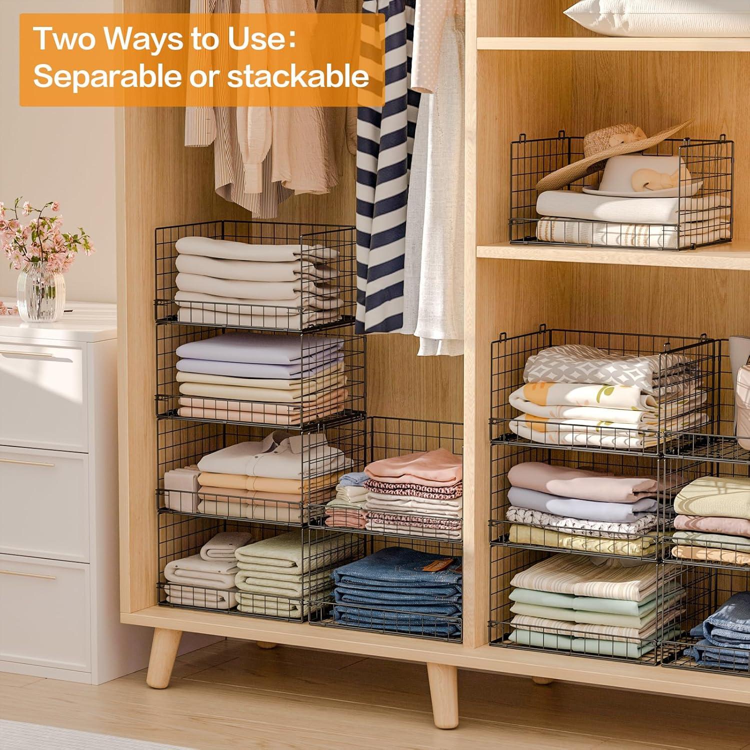 Organizador de Closet Yociyoga 6 Niveles Plegable Metal 6,35 kg