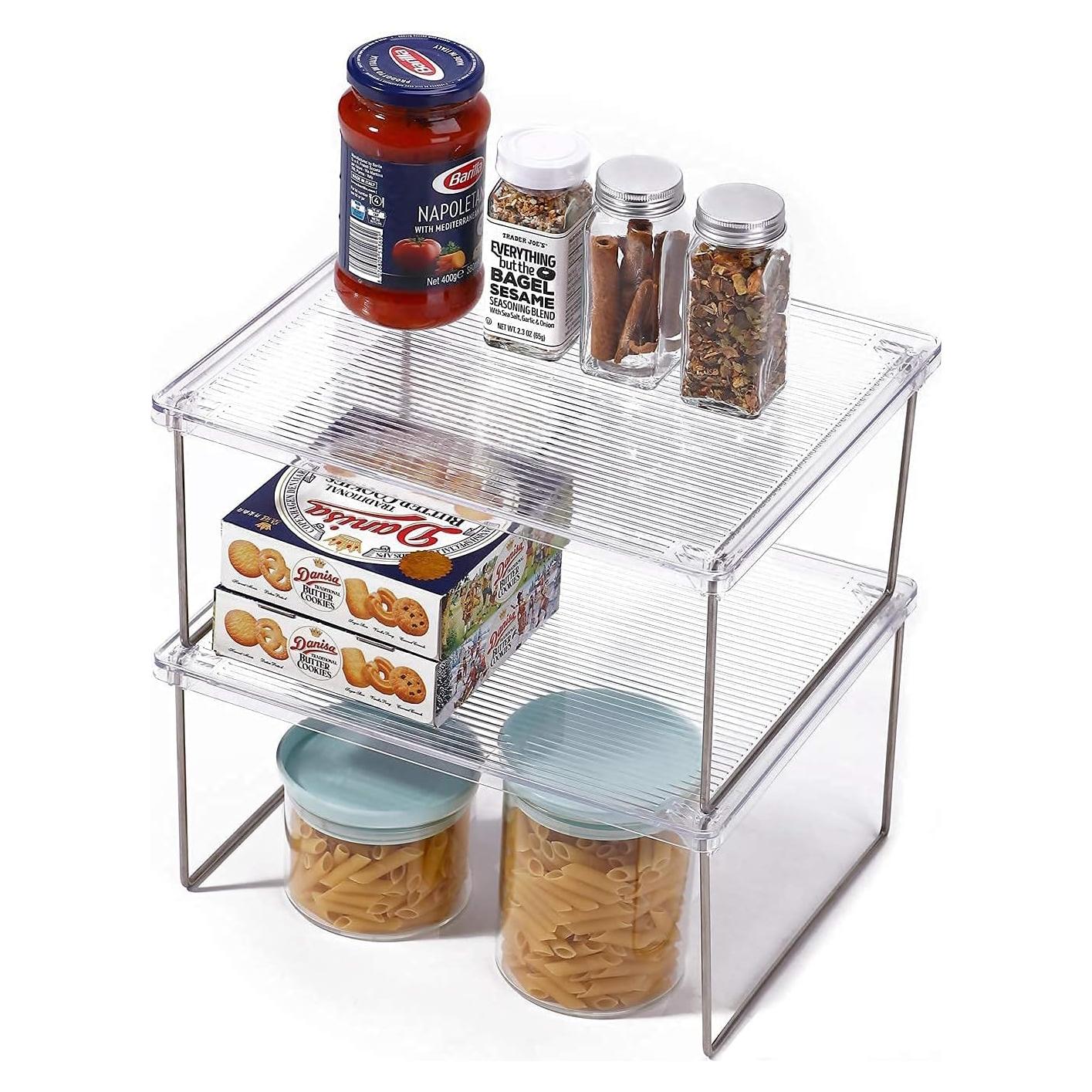 Organizador de despensa IVYHOME apilable 2 paquetes 30x25cm