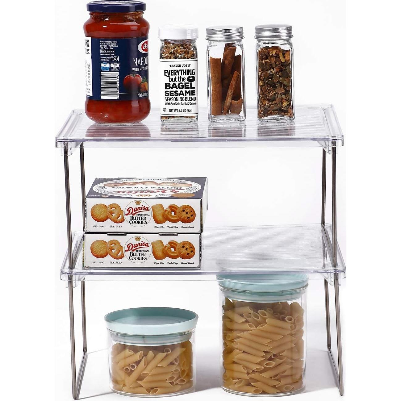 Organizador de despensa IVYHOME apilable 2 paquetes 30x25cm