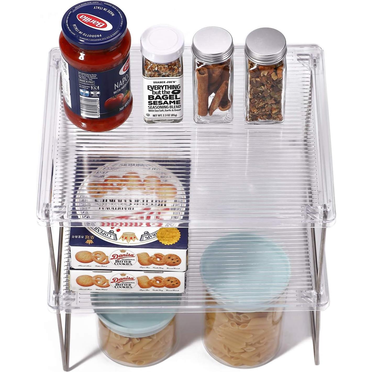 Organizador de despensa IVYHOME apilable 2 paquetes 30x25cm