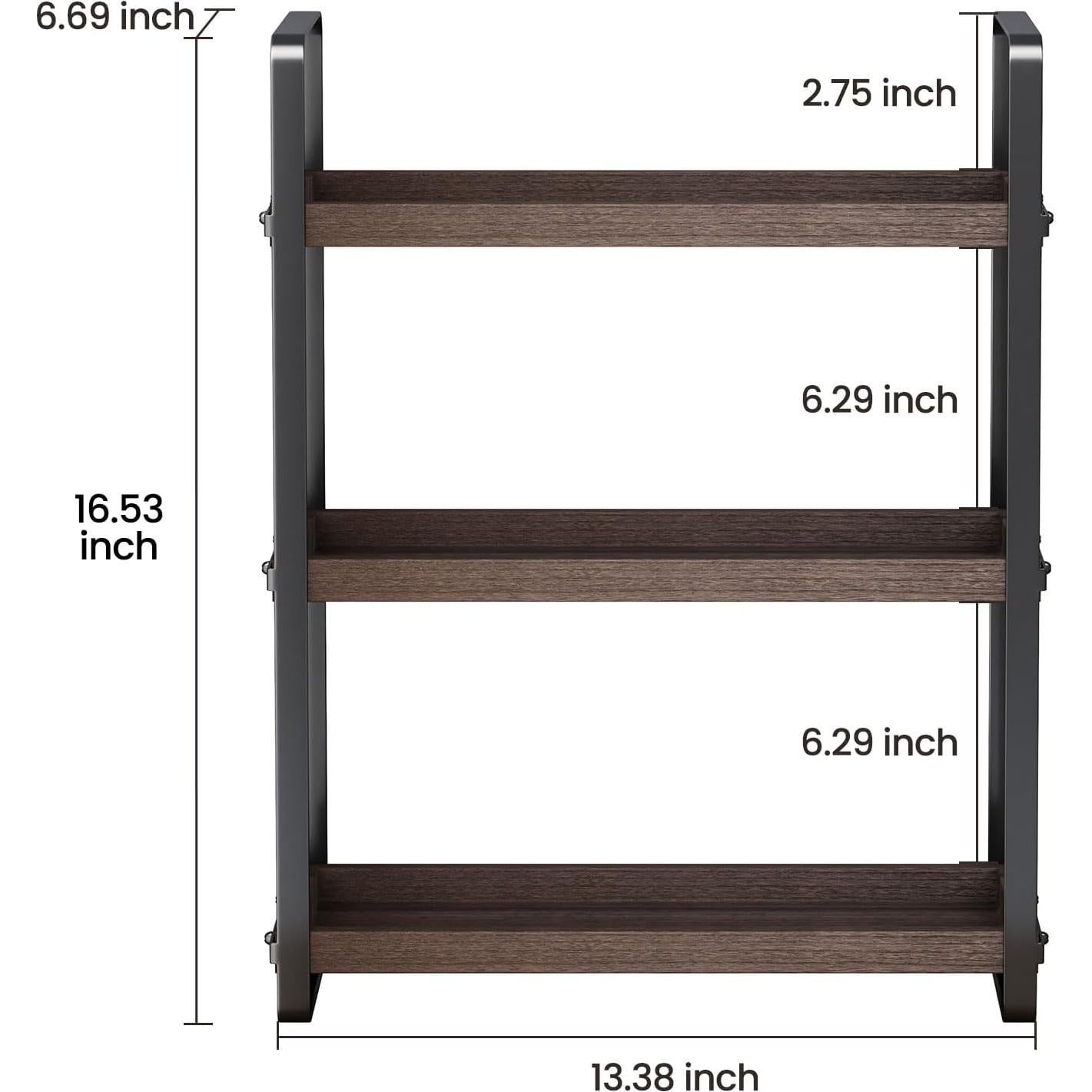 Organizador de Baño HNRLOY M-11 Marrón 3 Niveles