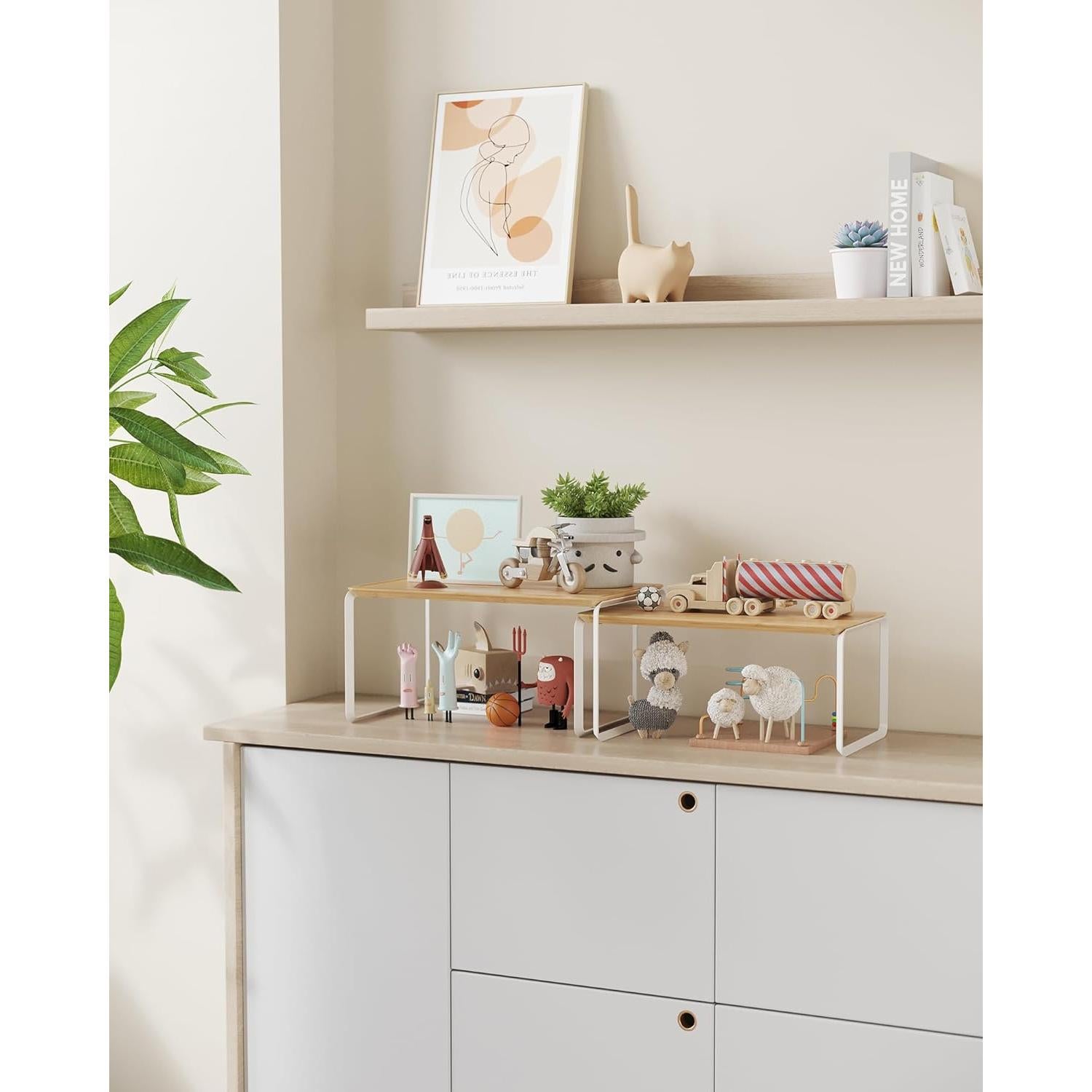 Organizador de Armario de Bambú SONGMICS HOME 2 Estantes