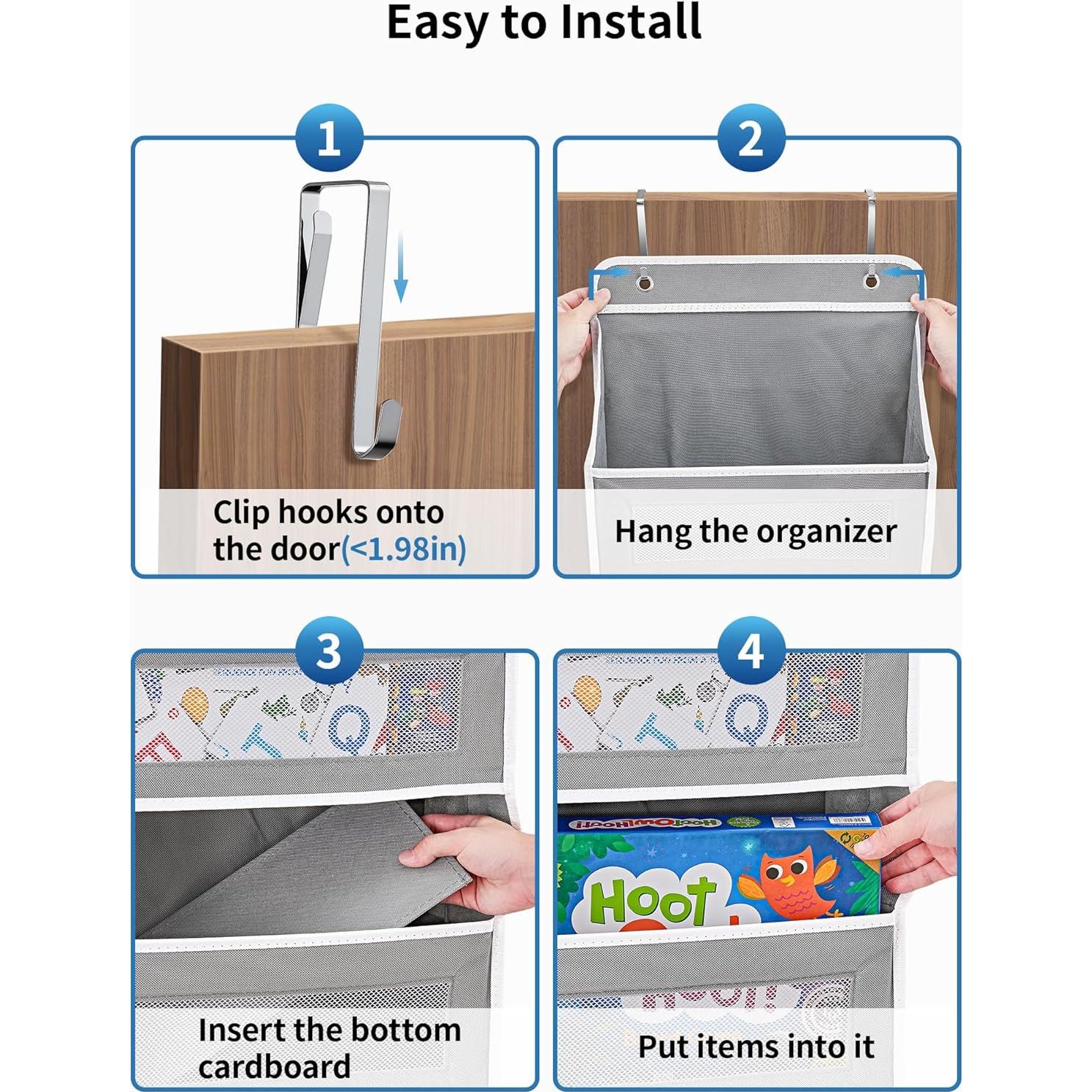 Organizador Colgante JARLINK 2 Paquete 5 Estantes Gris