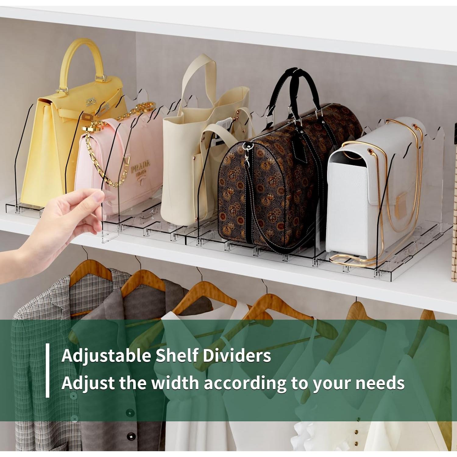 Divisor de Estante Ajustable Spacekeeper 4 Piezas Transparente