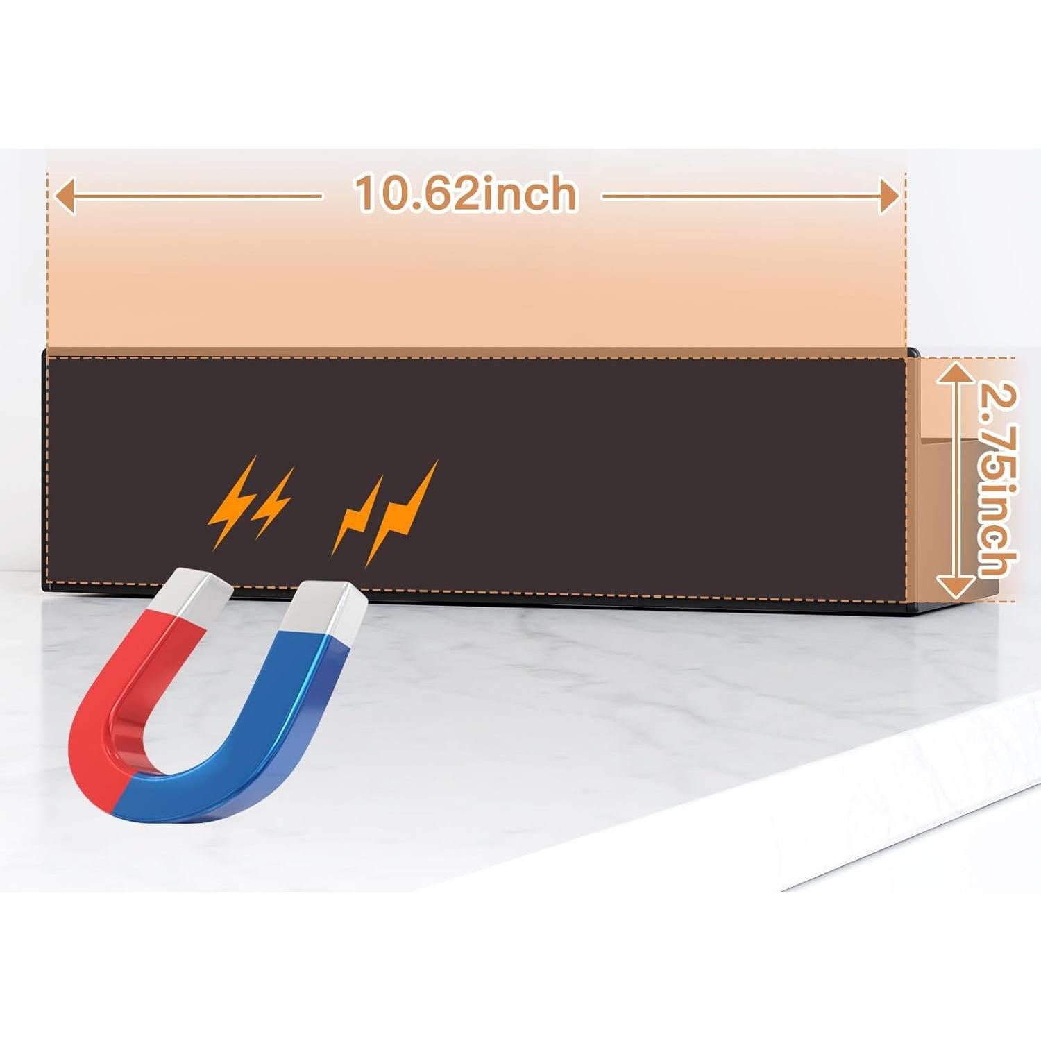 Estante Magnético para Especias Mystozer Negro 4 Paquete