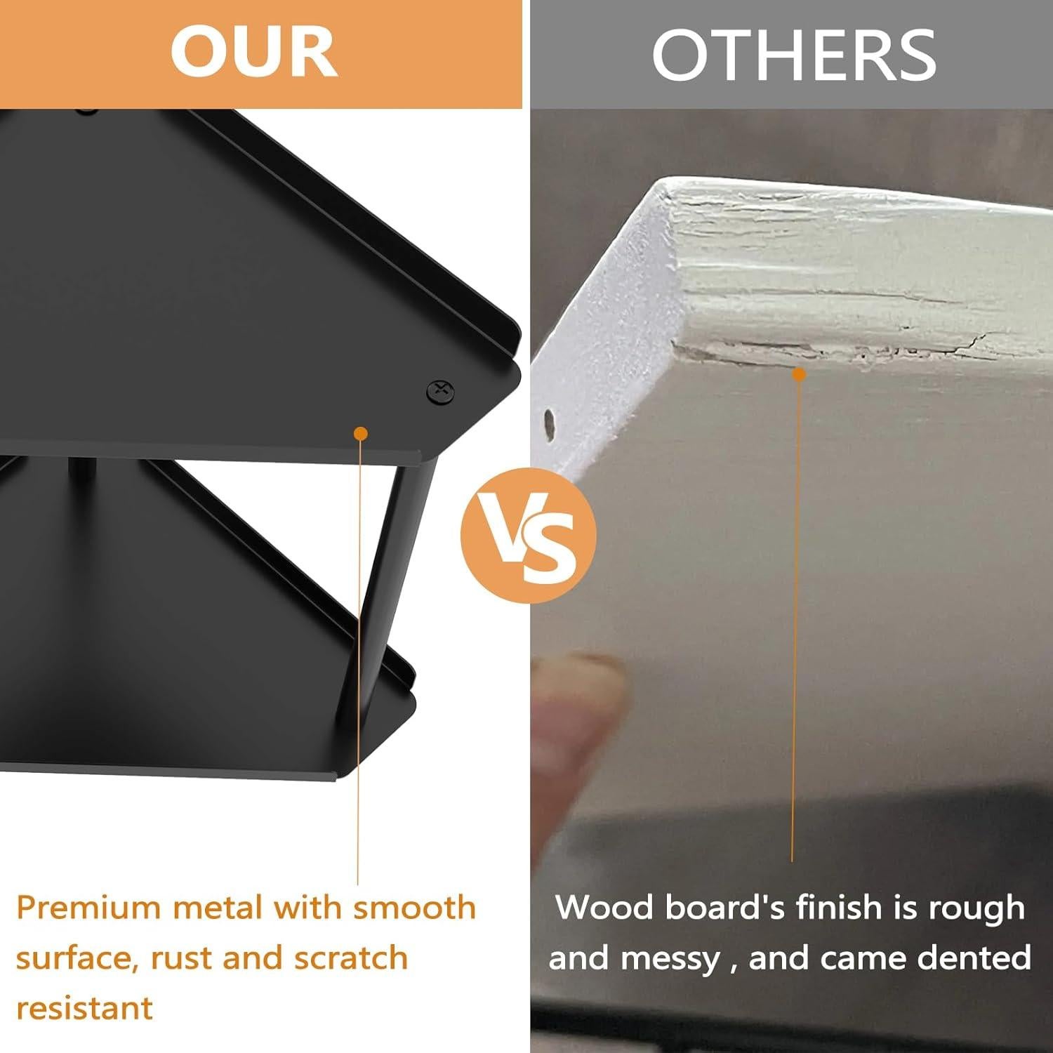 Organizador de baño Jesginboo 2 niveles negro compacto