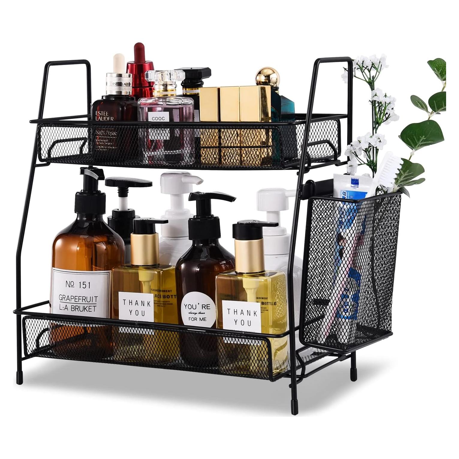 Organizador de Encimera LEMIKKLE Negro 2 Niveles 34 cm