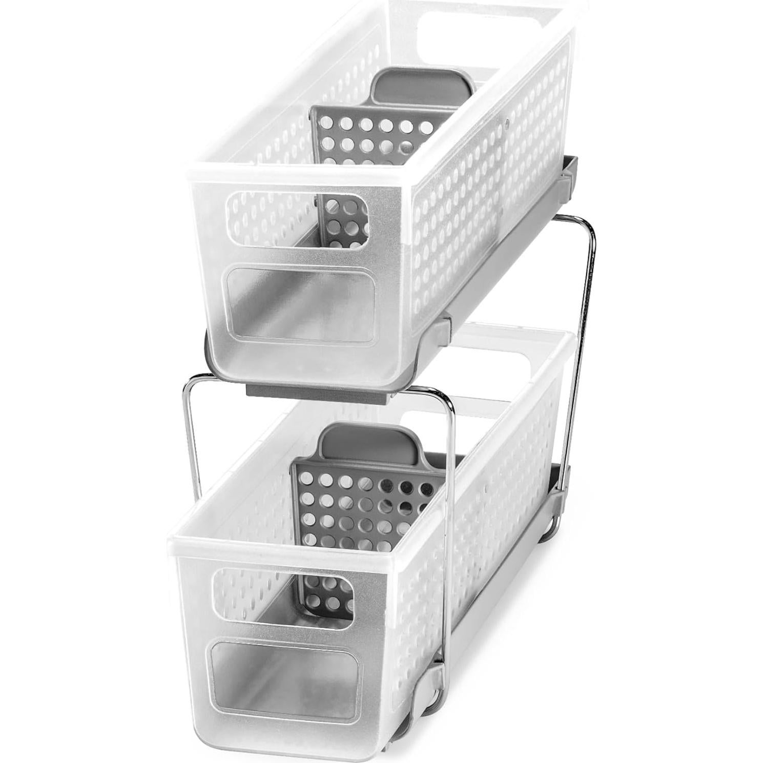 Organizador Mini Madesmart 2 Niveles Plástico Escarcha