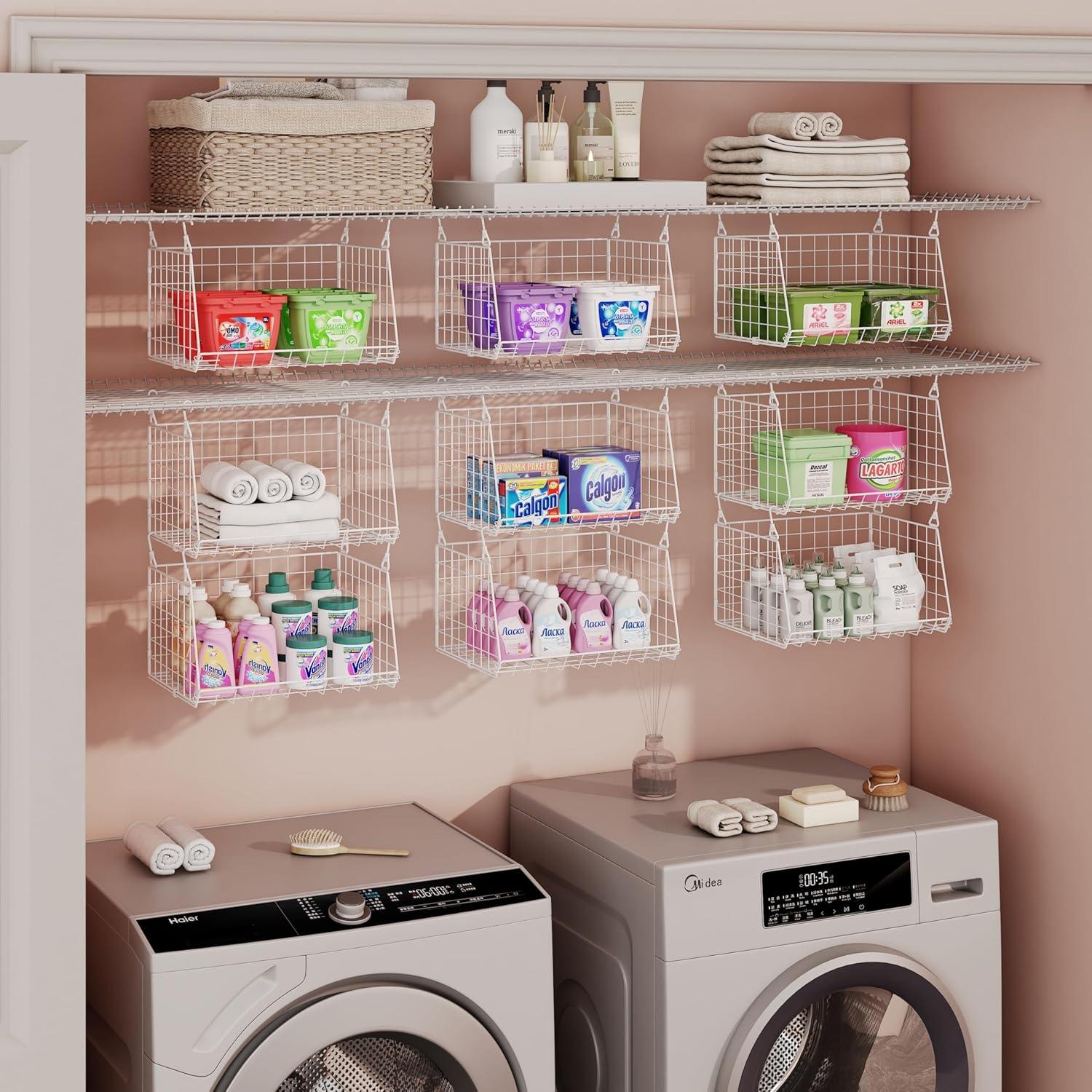 Organizador Colgante de Ropa 3 Niveles Sonyabecca Blanco