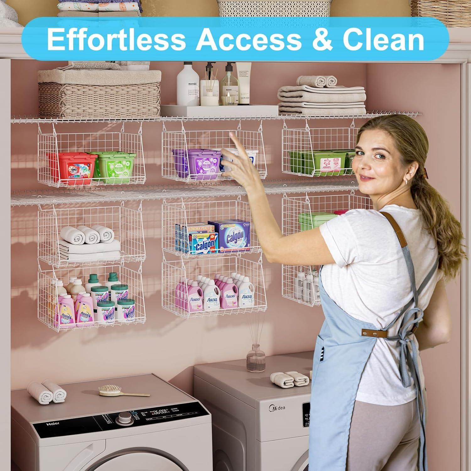 Organizador Colgante de Ropa 3 Niveles Sonyabecca Blanco