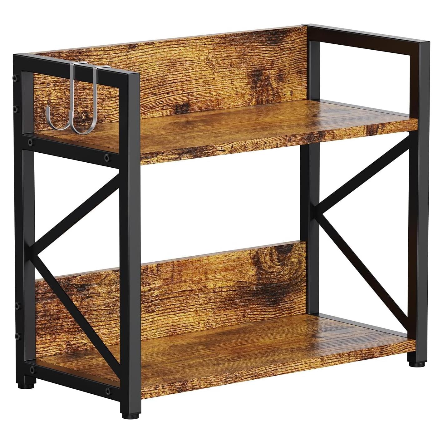 Organizador de Estante de Cocina RUILALIFE 2 Niveles Madera