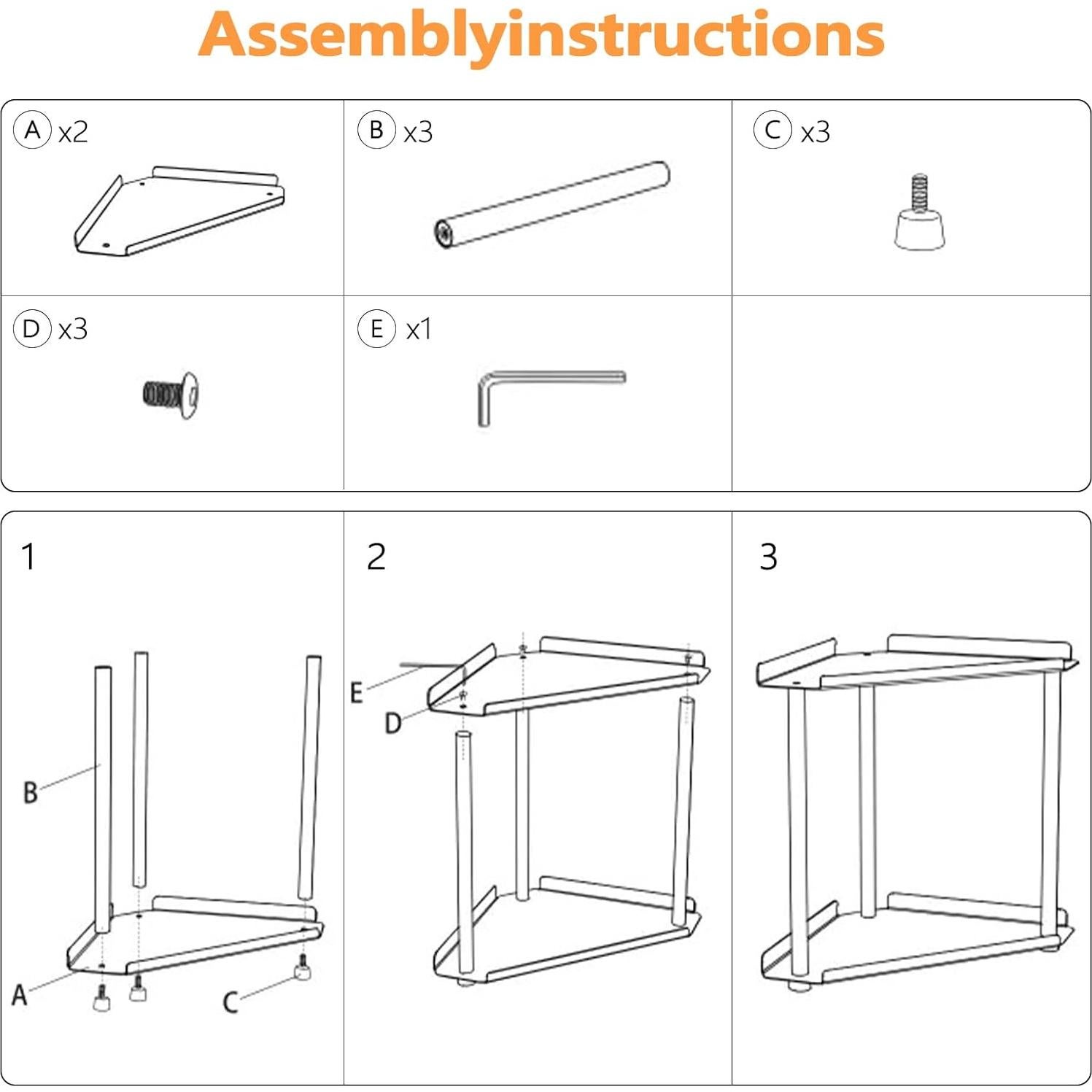 Organizador de Esquina para Baño FLE 2 Niveles Blanco
