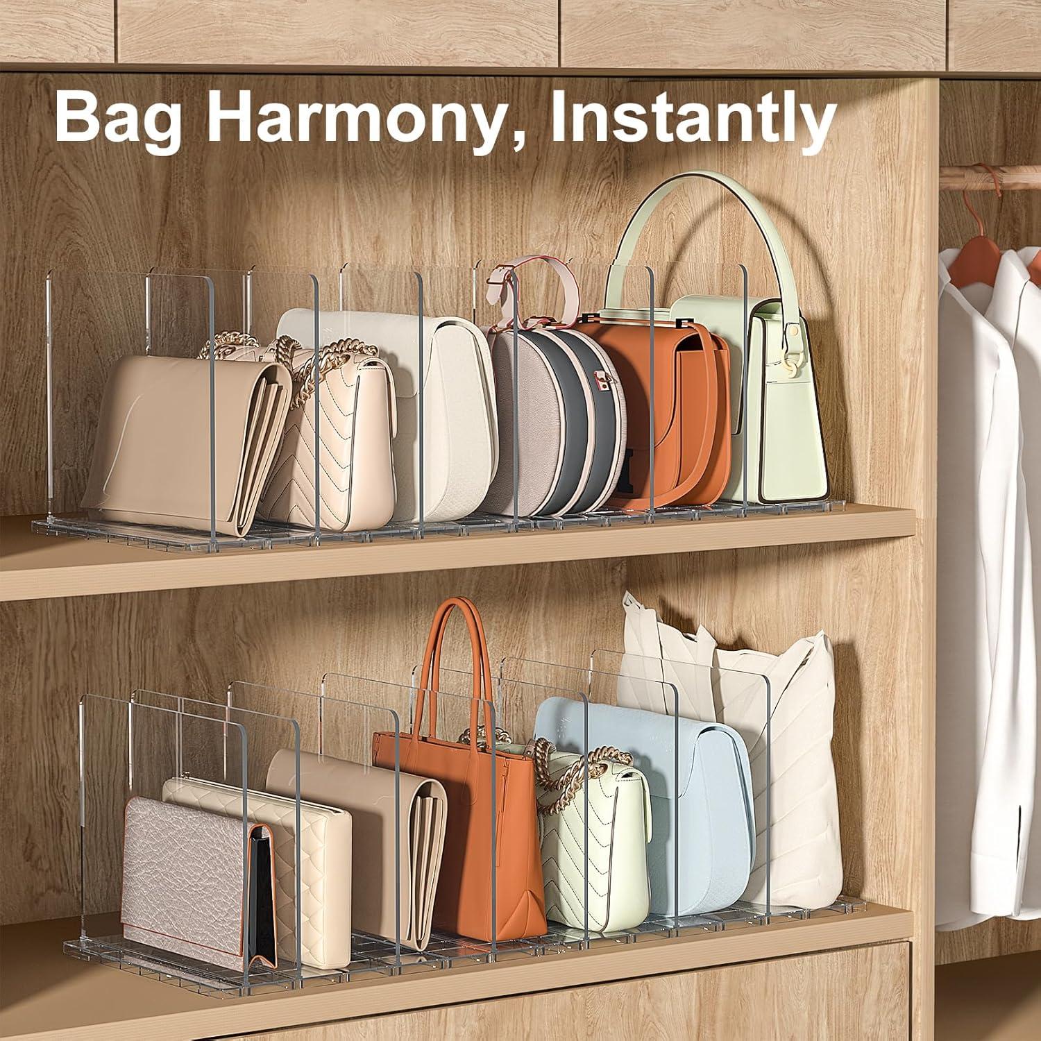 Organizador de Bolsos SortNStore 2 Estantes Ajustable Transparente