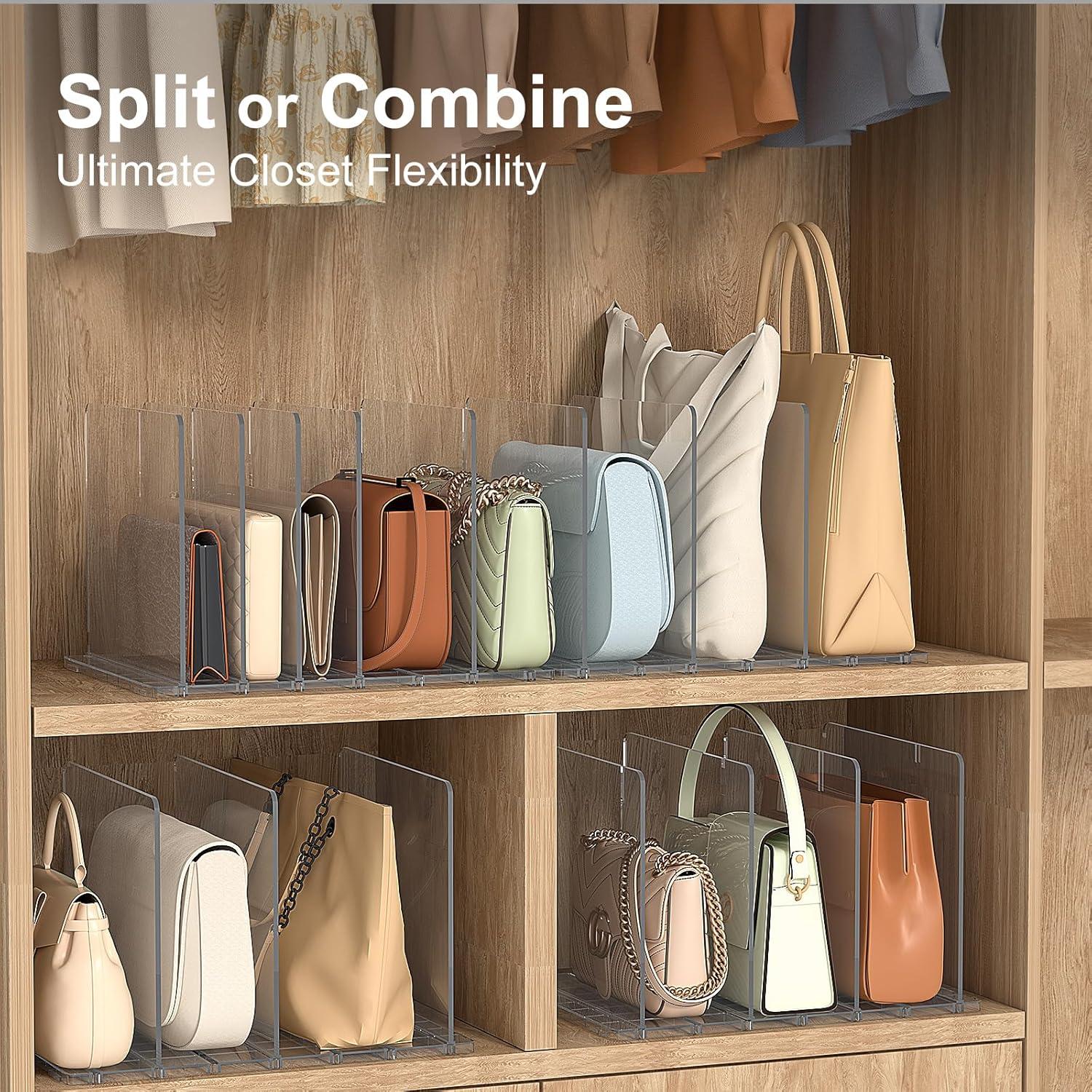 Organizador de Bolsos SortNStore 2 Estantes Ajustable Transparente