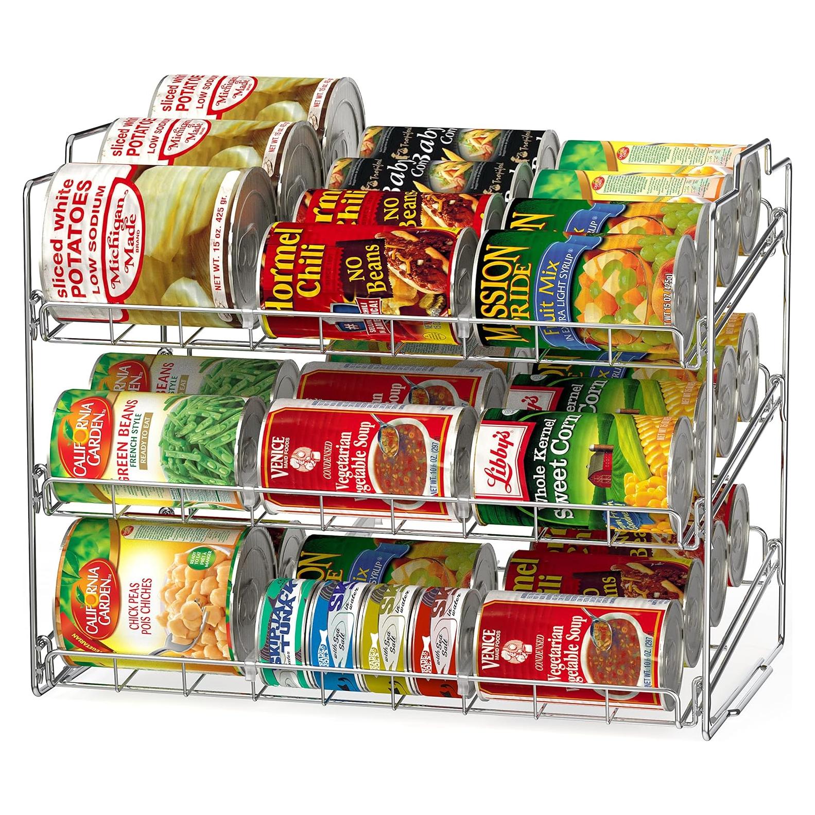 Organizador apilable de latas Deco Brothers 36 latas cromo