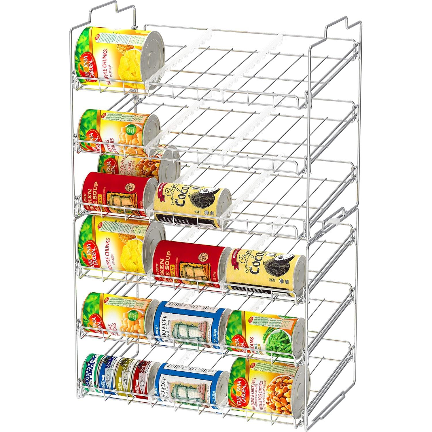 Organizador apilable de latas Deco Brothers 36 latas cromo
