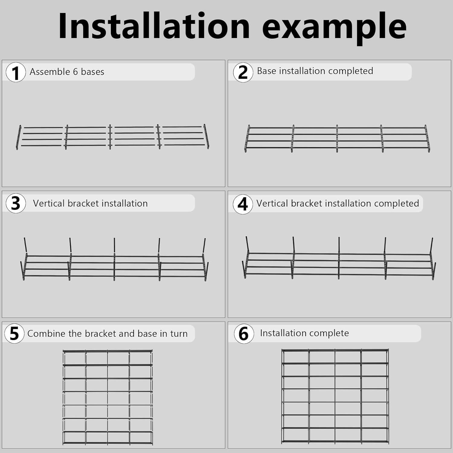 Estante para zapatos SMILHELTD 4 filas 8 niveles 64 pares