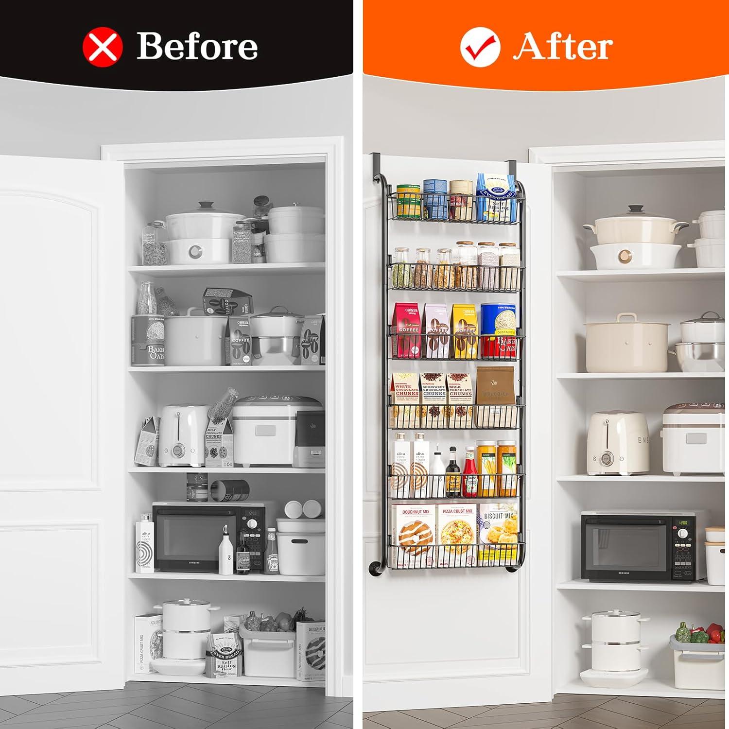 Estante Organizador de Especias MIAOLI 6 Niveles Negro